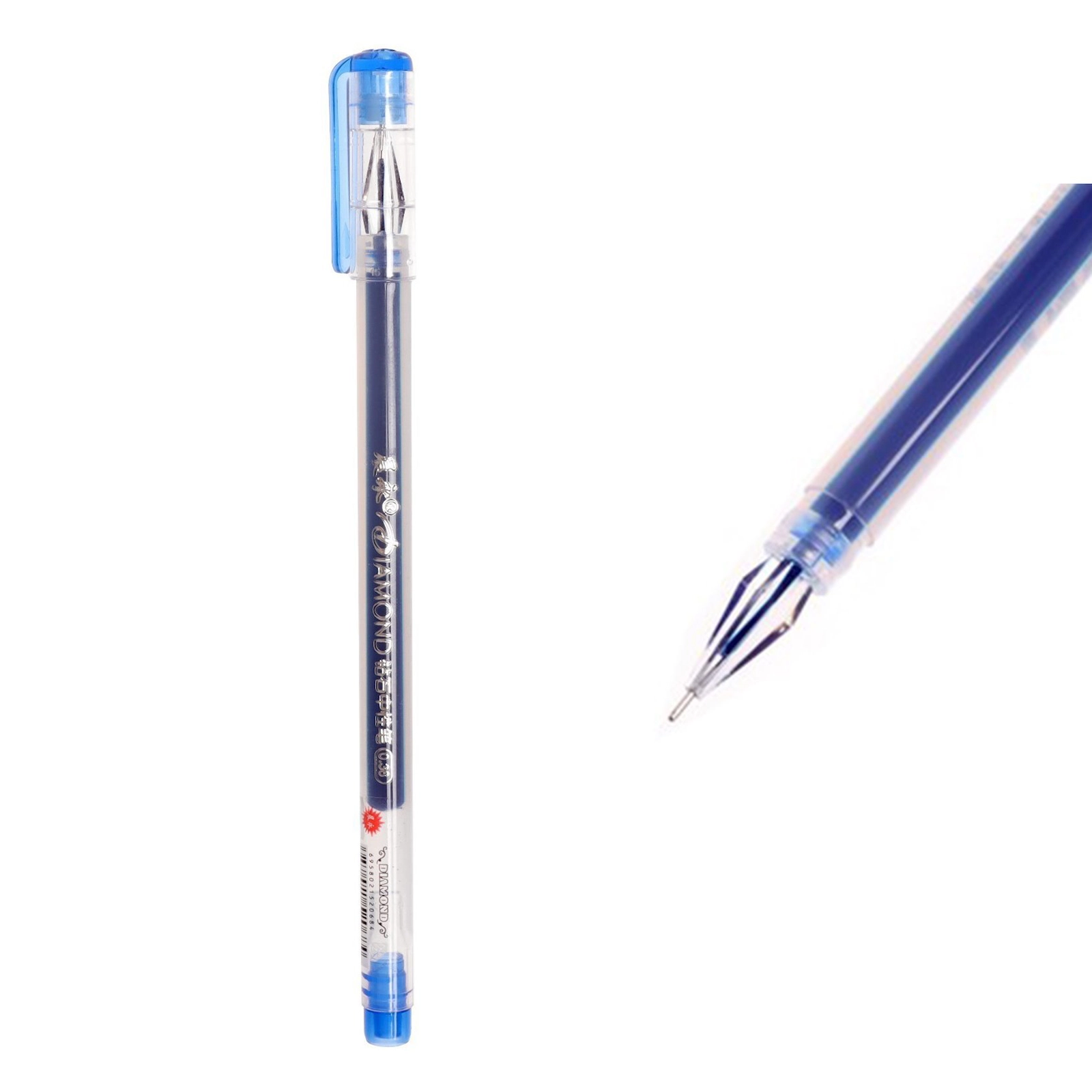 Gel qələm Diamond, 0.38 mm, göy (2754_diamondblue)