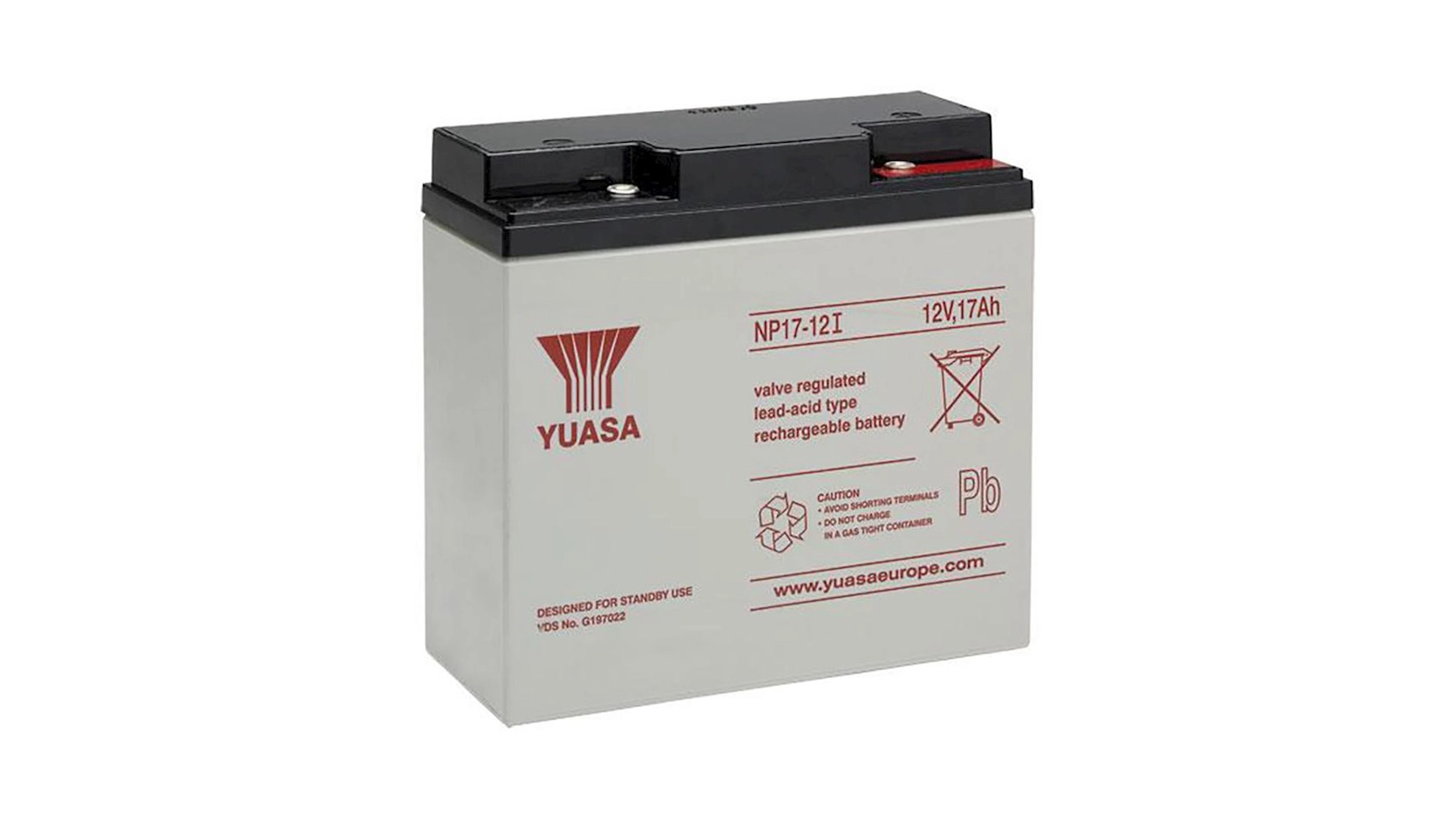 Akkumulyator üçün batareya Yuasa NP17-12I 12V 17Ah