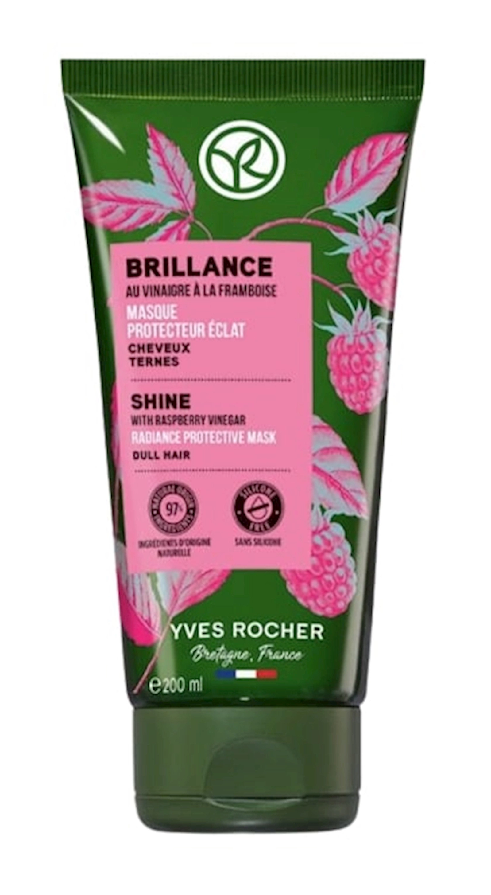 Saç üçün maska Yves Rocher Brillance 200 ml