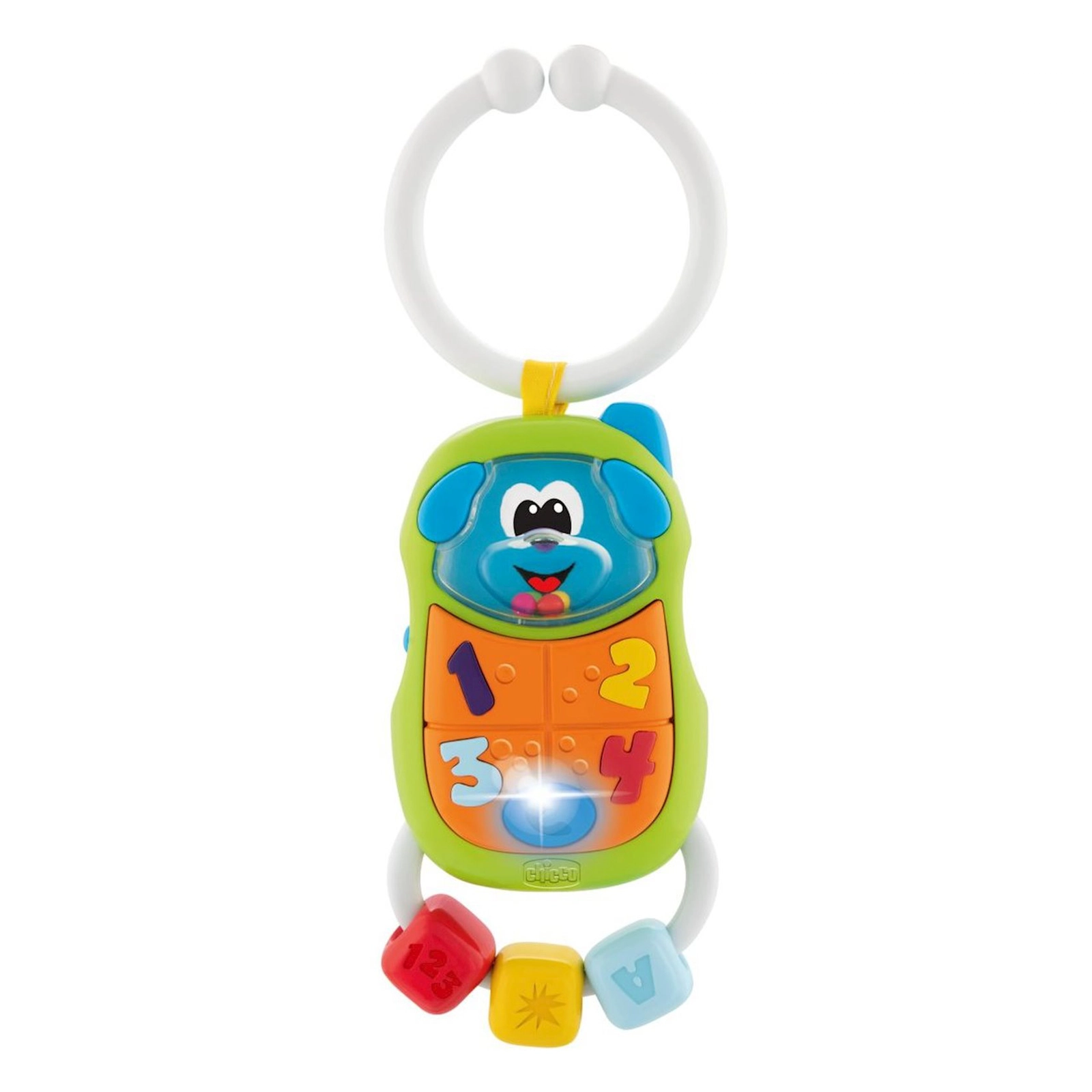 Şax-şax oyuncaq Chicco «Telefon», 6x12, 1x3 sm, 3 ay +