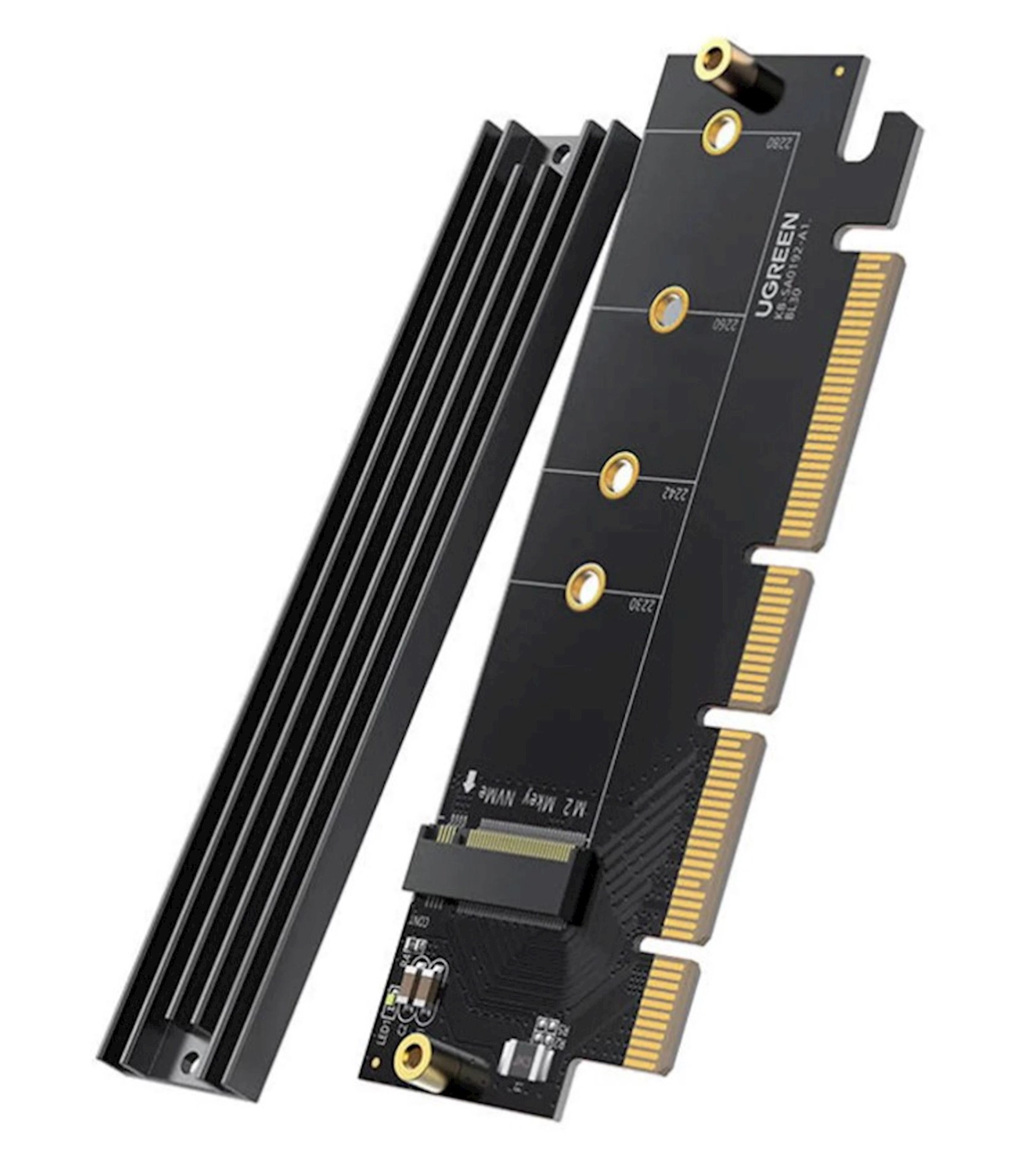 Genişlənmə nəzarətçisi Ugreen PCIe 40(16x) to M2 NVMe Expansion Card (CM465 30715)