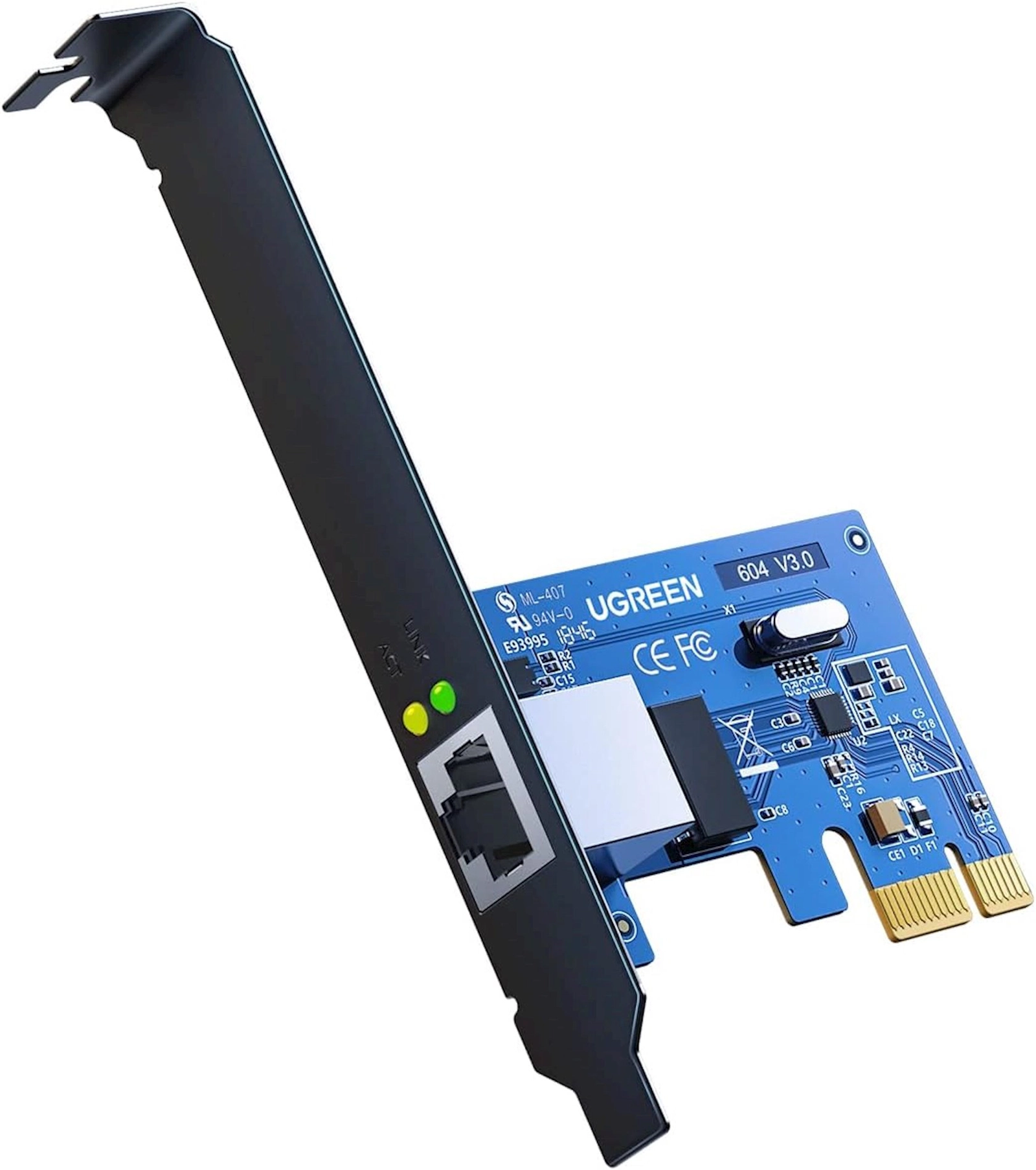 Genişlənmə nəzarətçisi Ugreen Gigabit 10/100/1000Mbps PCI Express Network Adapter (US230 - 30771)
