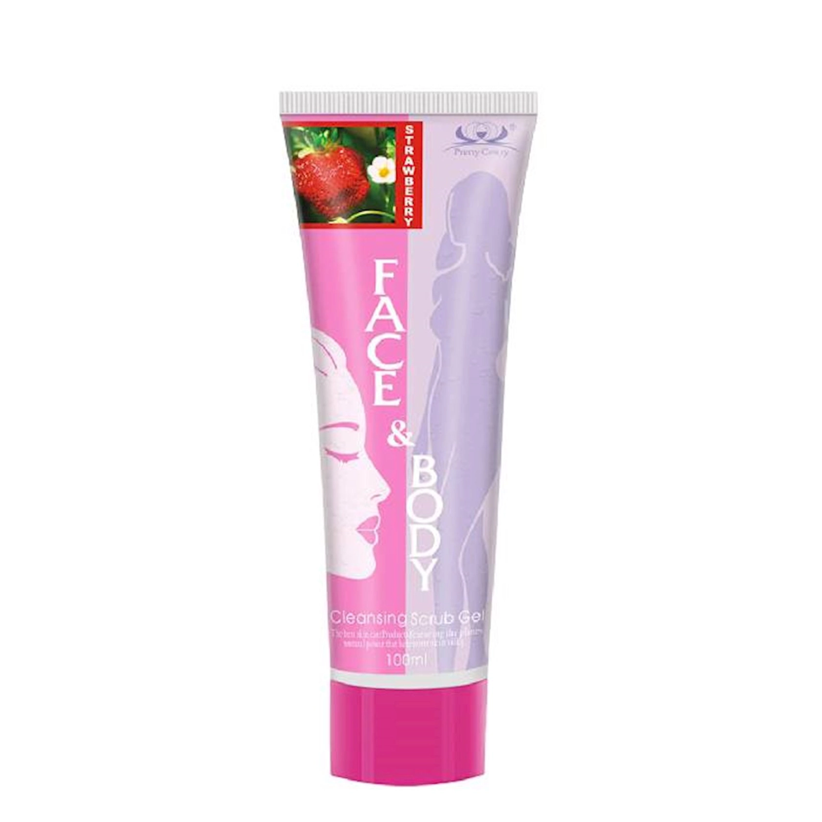Üz və bədən üçün skrab Pretty Cowry Strawberry 100 ml