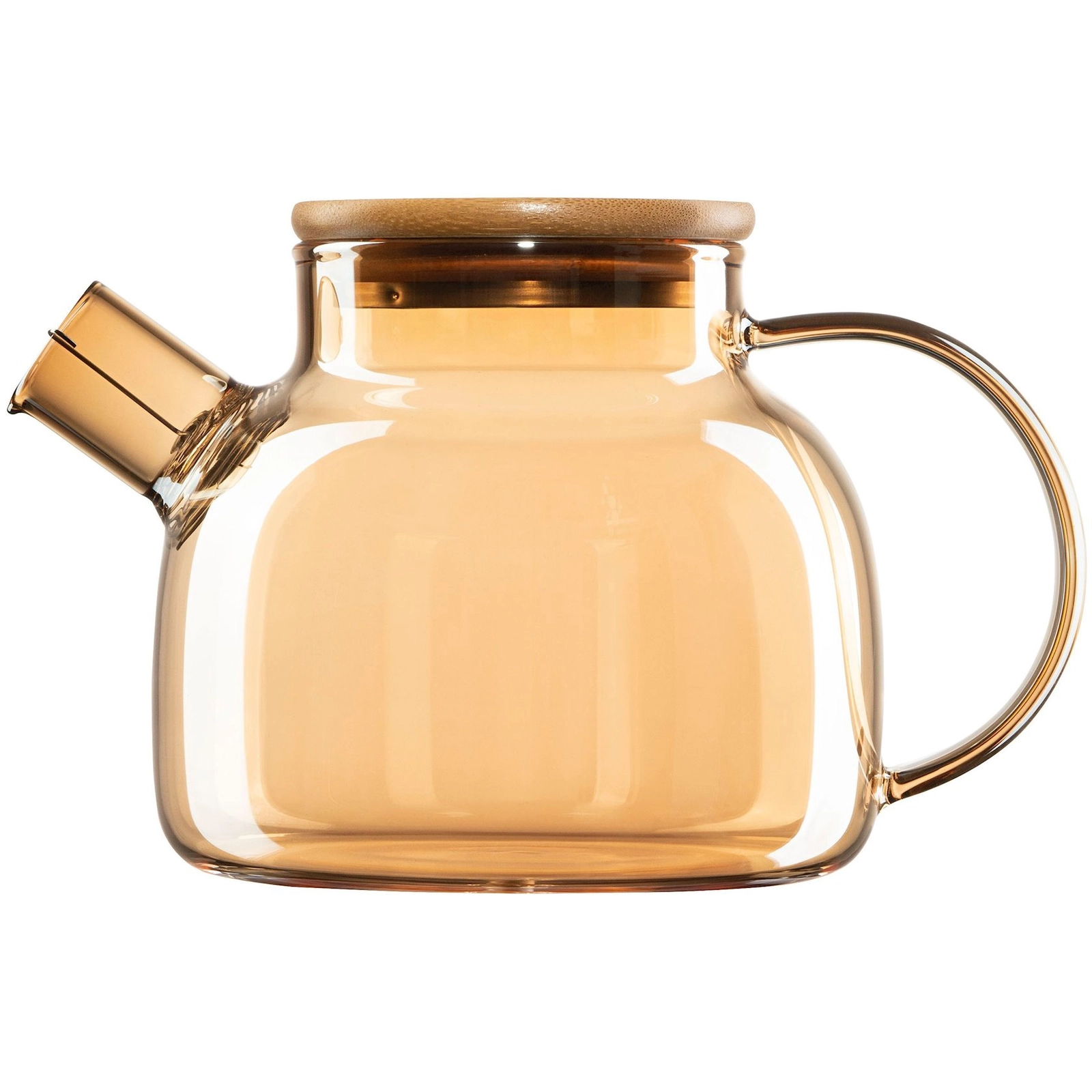 Dəmləmə çaydanı Ardesto Golden Moon AR3010GBG, 1 l, şüşə/bambuk