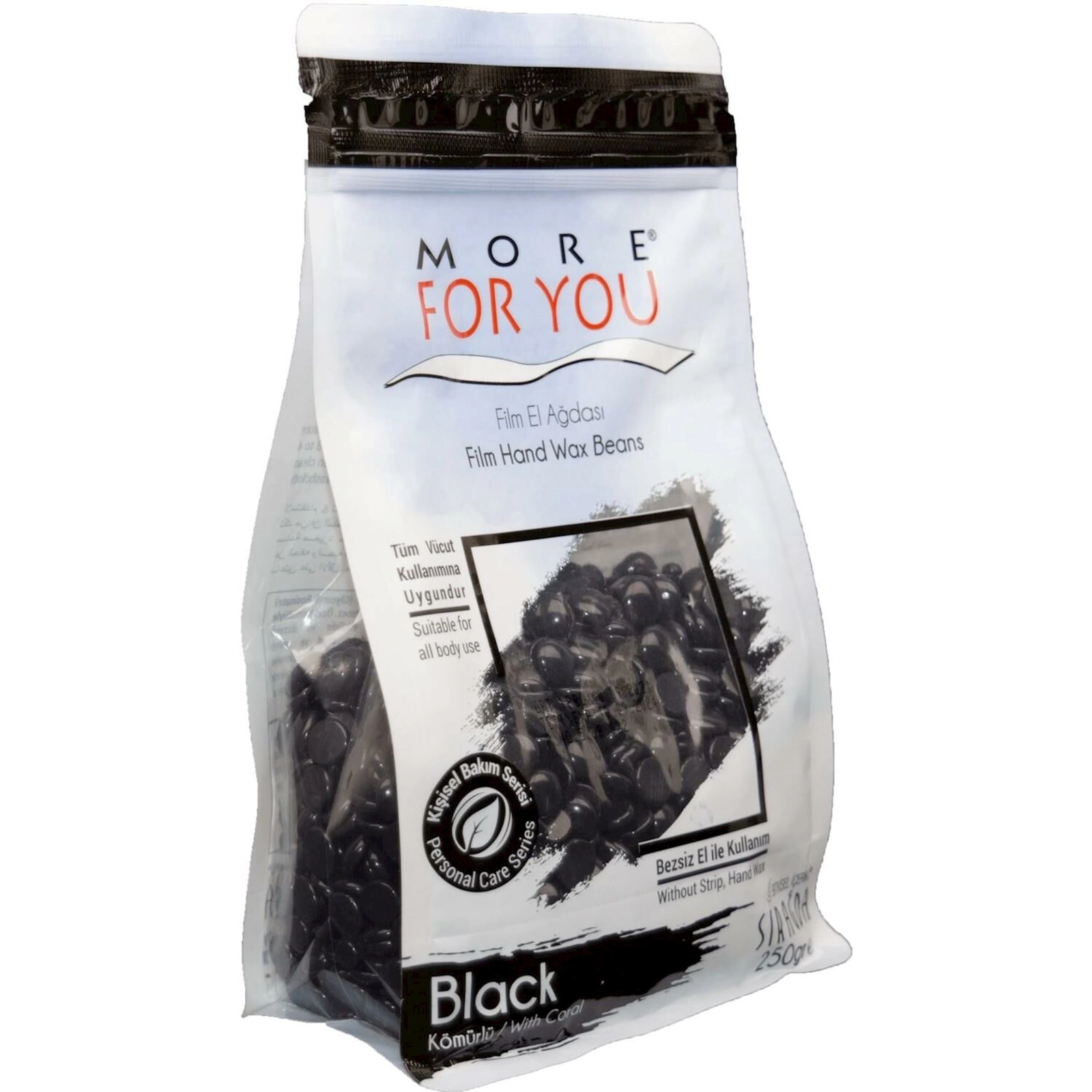 Depilyasiya üçün mum More 4 U Film Hand Wax Beans Black 250 q