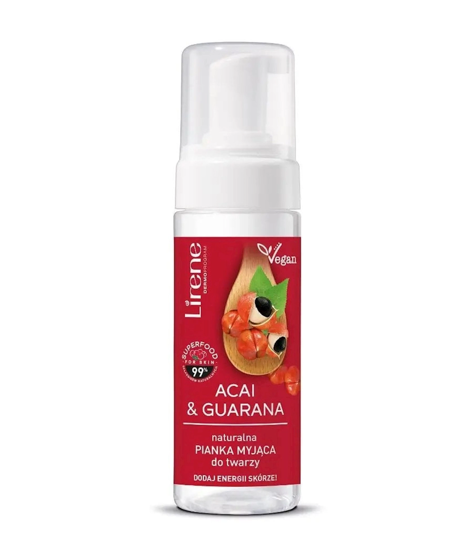 Üz üçün köpük Lirene Superfood Acai&Guarana, 150 мл