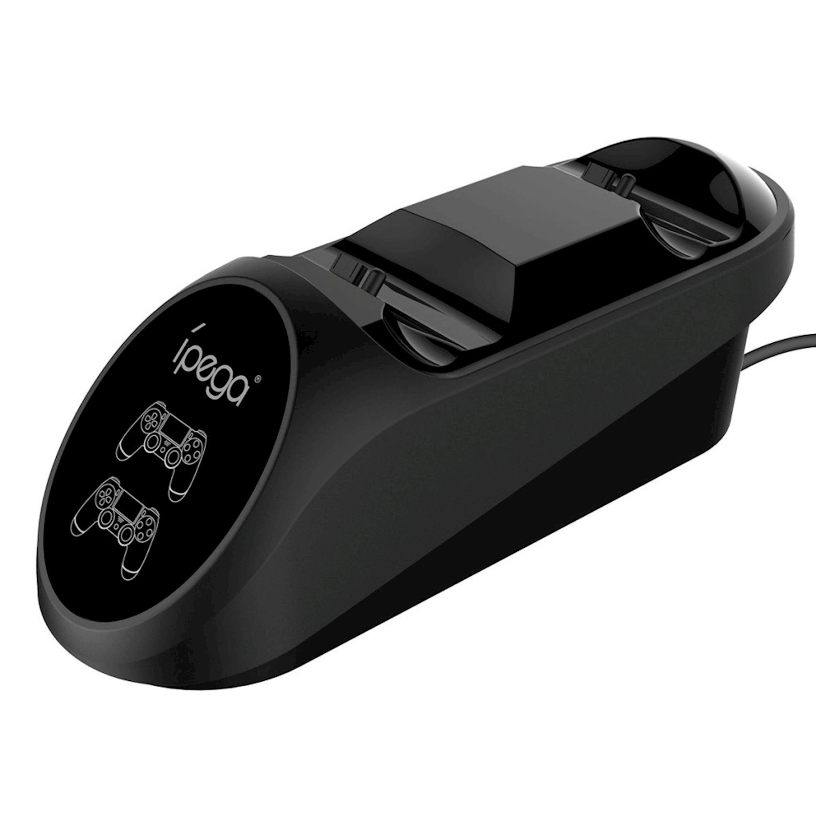 Enerji toplama cihazı iPega PG-9180 Dual Docking Station PS4 qeympadlar üçün Black