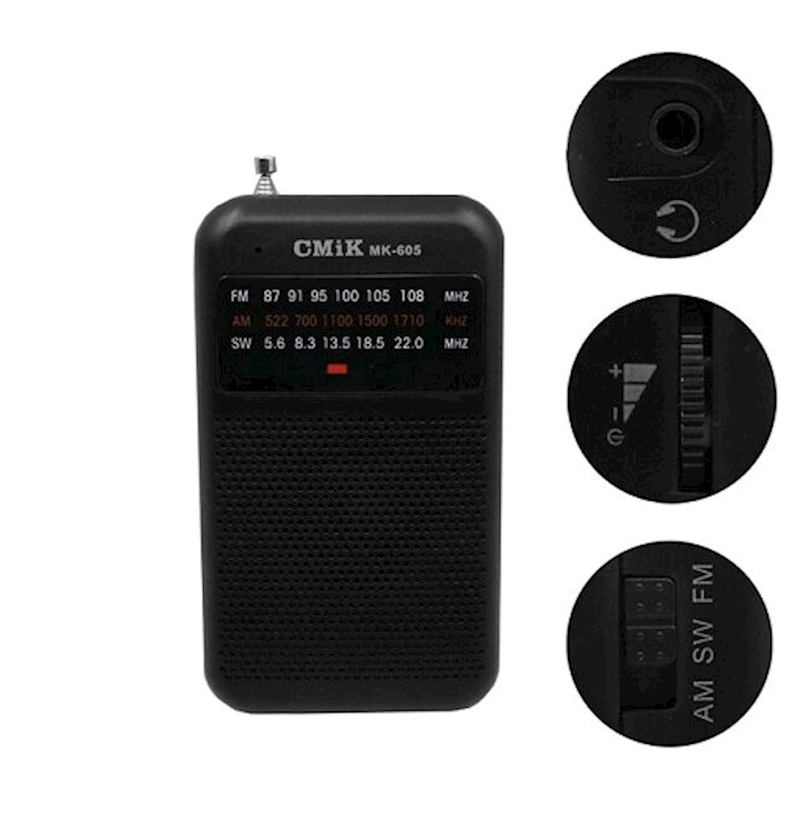 Radioqəbuledici MK-605 Black