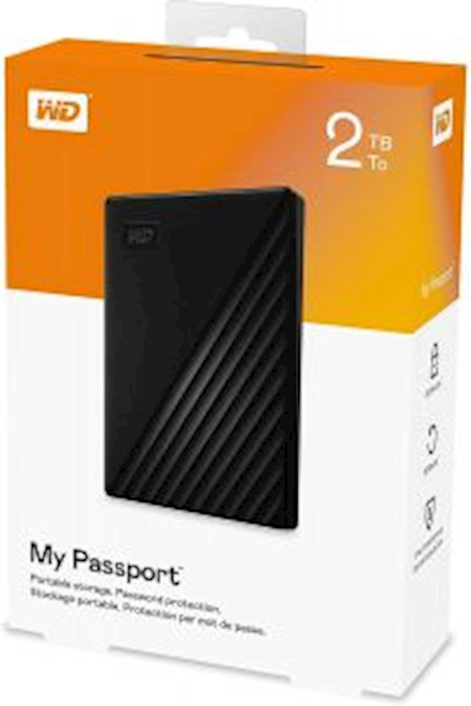Xarici sərt disk WD My Passport 2 TB 2.5 Black