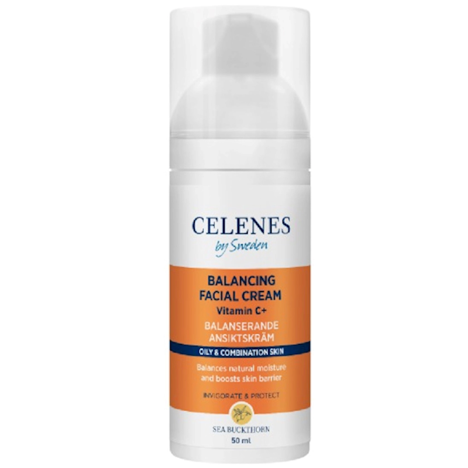 Üz üçün krem Celenes By Sweden Sea Buckthorn Balanslaşdırıcı 50 ml