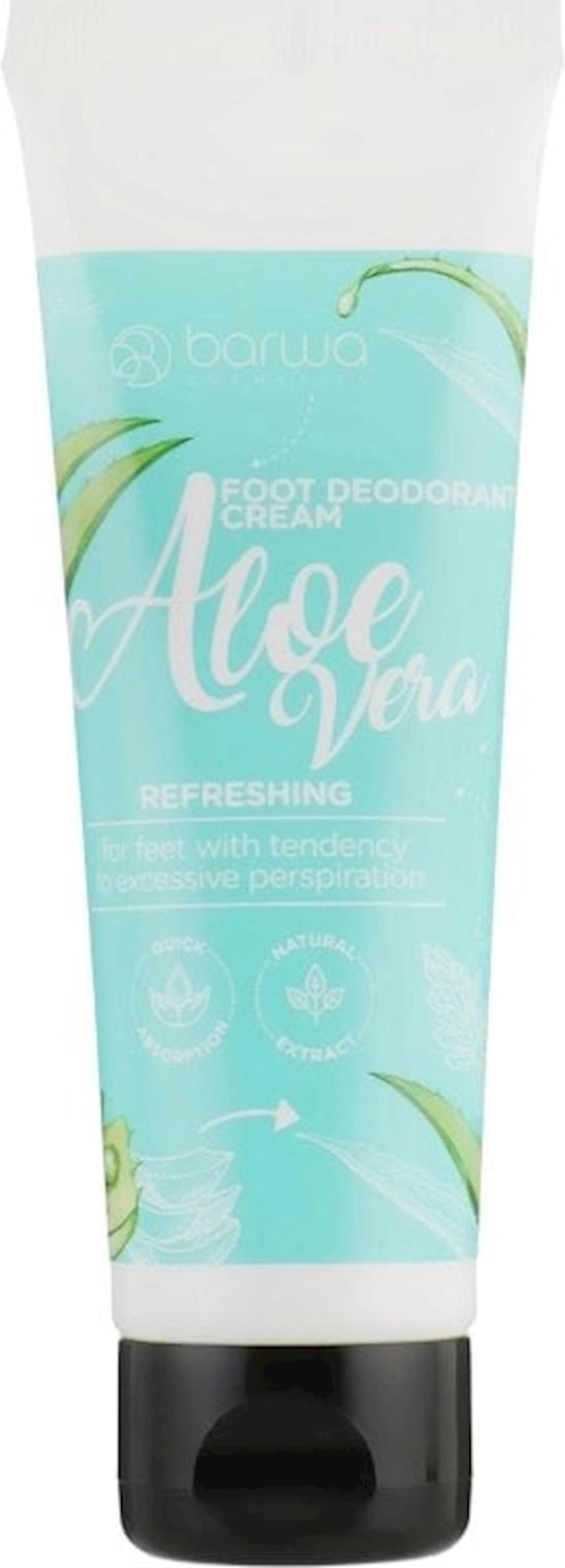 Ayaq dezodorantı Barwa Natural, təravətləndirici, 75 ml