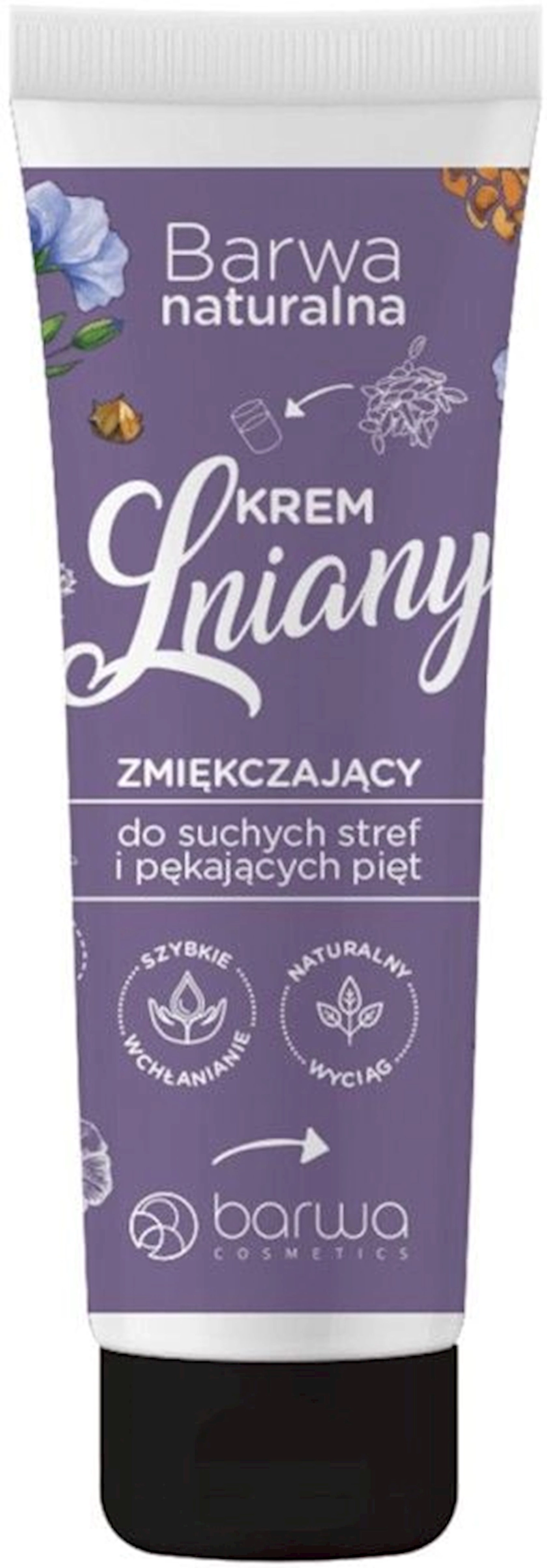 Ayaq kremi Barwa Natural, yumşaldıcı, 75 ml