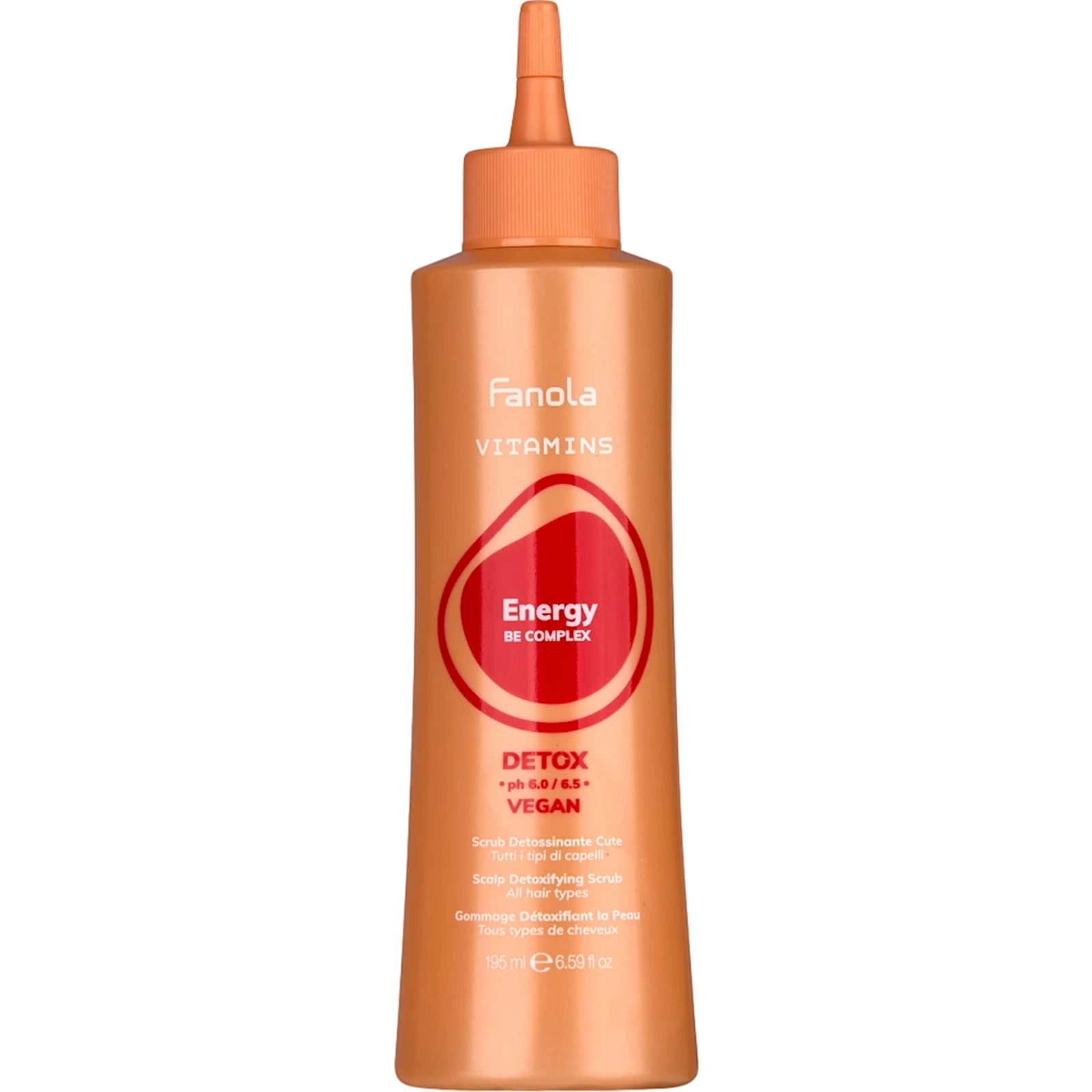 Baş dərisi üçün skrab Fanola Vitamins Energy Be Complex Detox 195 ml