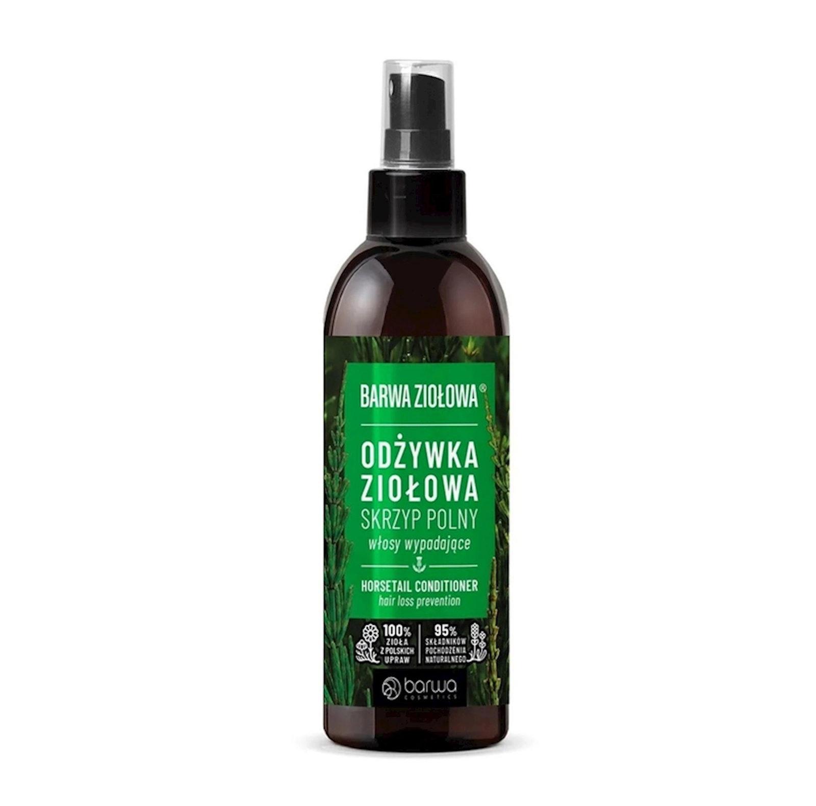 Saç tökülməsinə qarşı kondisioner-sprey Barwa Cosmetics Herbal Horsetail 250 ml