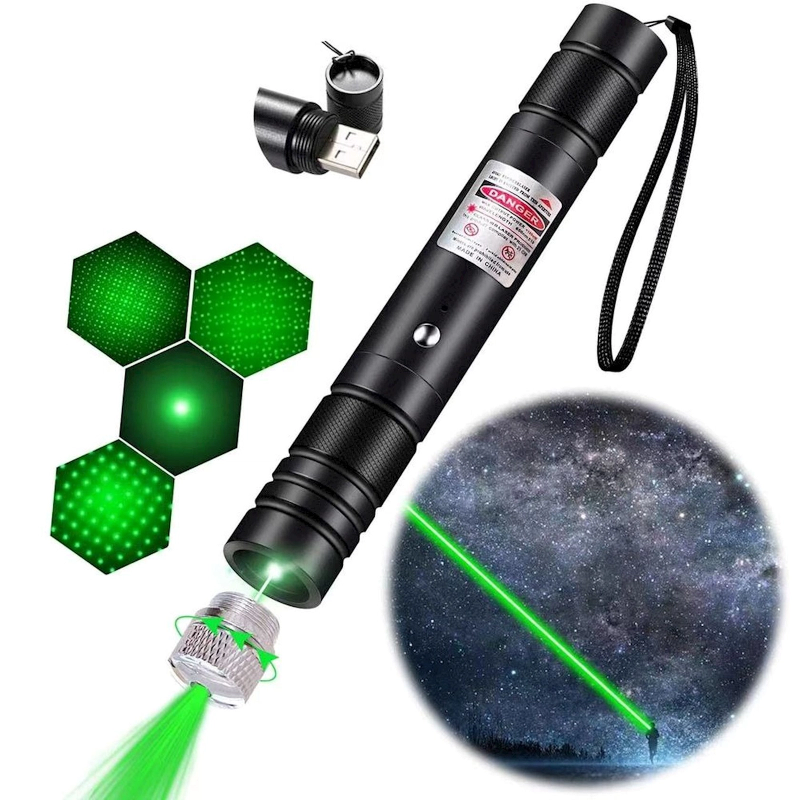 Prezentasiya üçün lazer göstərici Green Laser Pointer