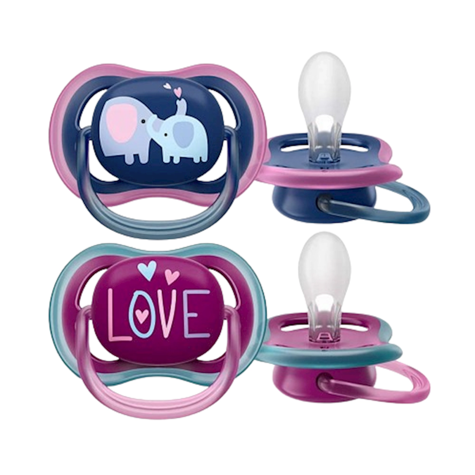 Əmzik dəsti Philips AVENT Ultra Air for girl, 18+ ay, 2 əd