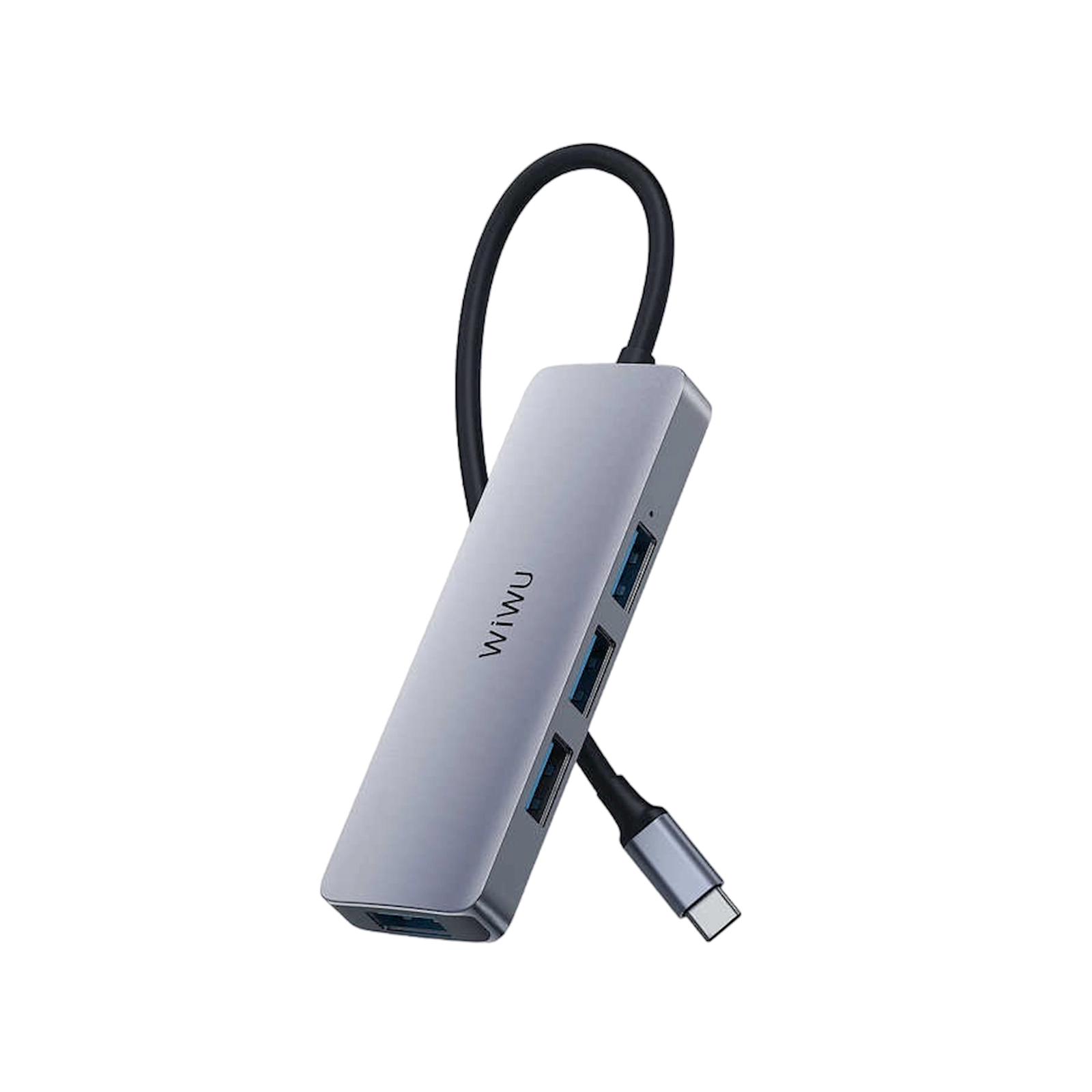 USB HUB Wiwu Alpha A440 Pro 4 in 1 USB C Grey