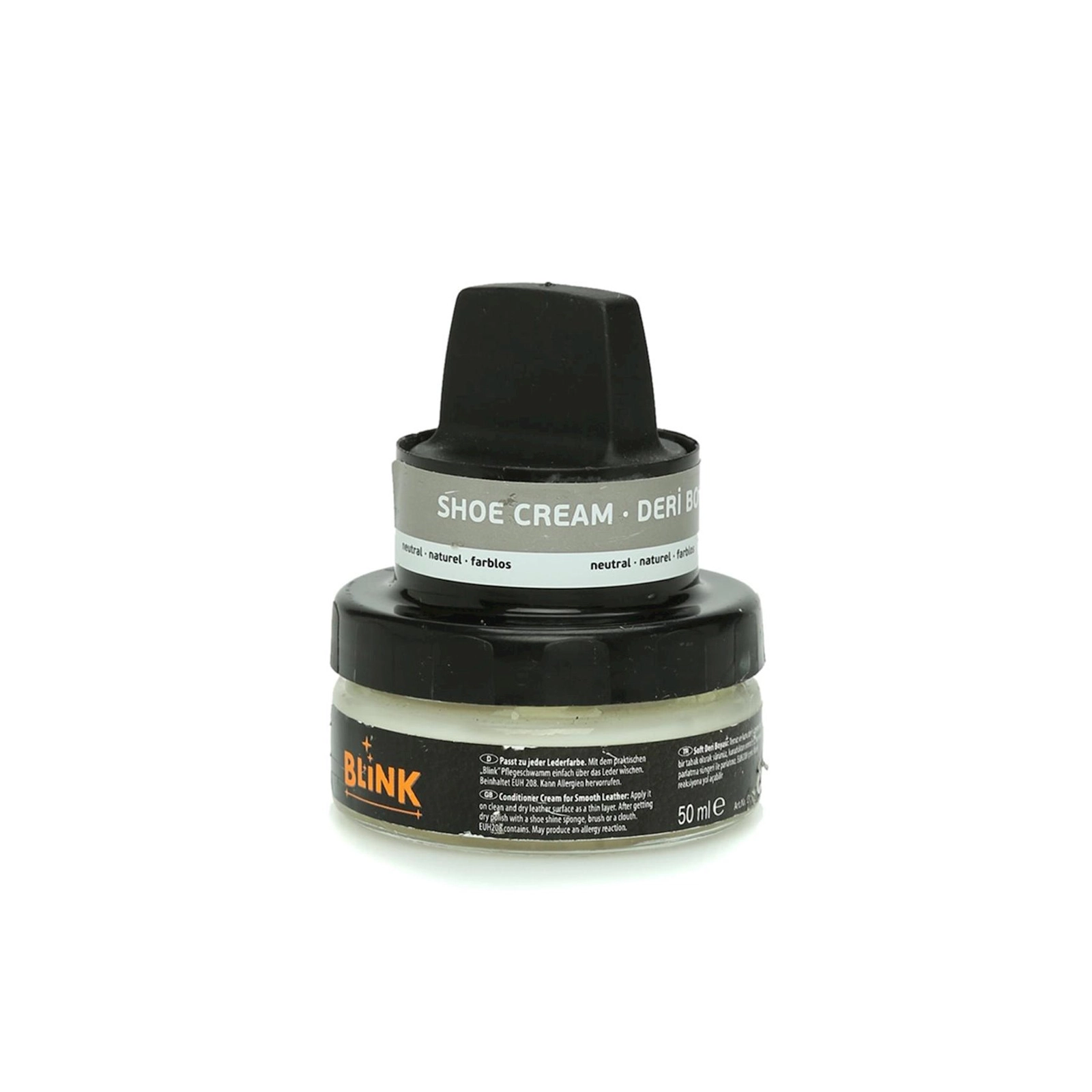 Dəri ayaqqabı üçün krem Blink Kavanoz B-8510, aplikator ilə, rəngsiz , 50 ml
