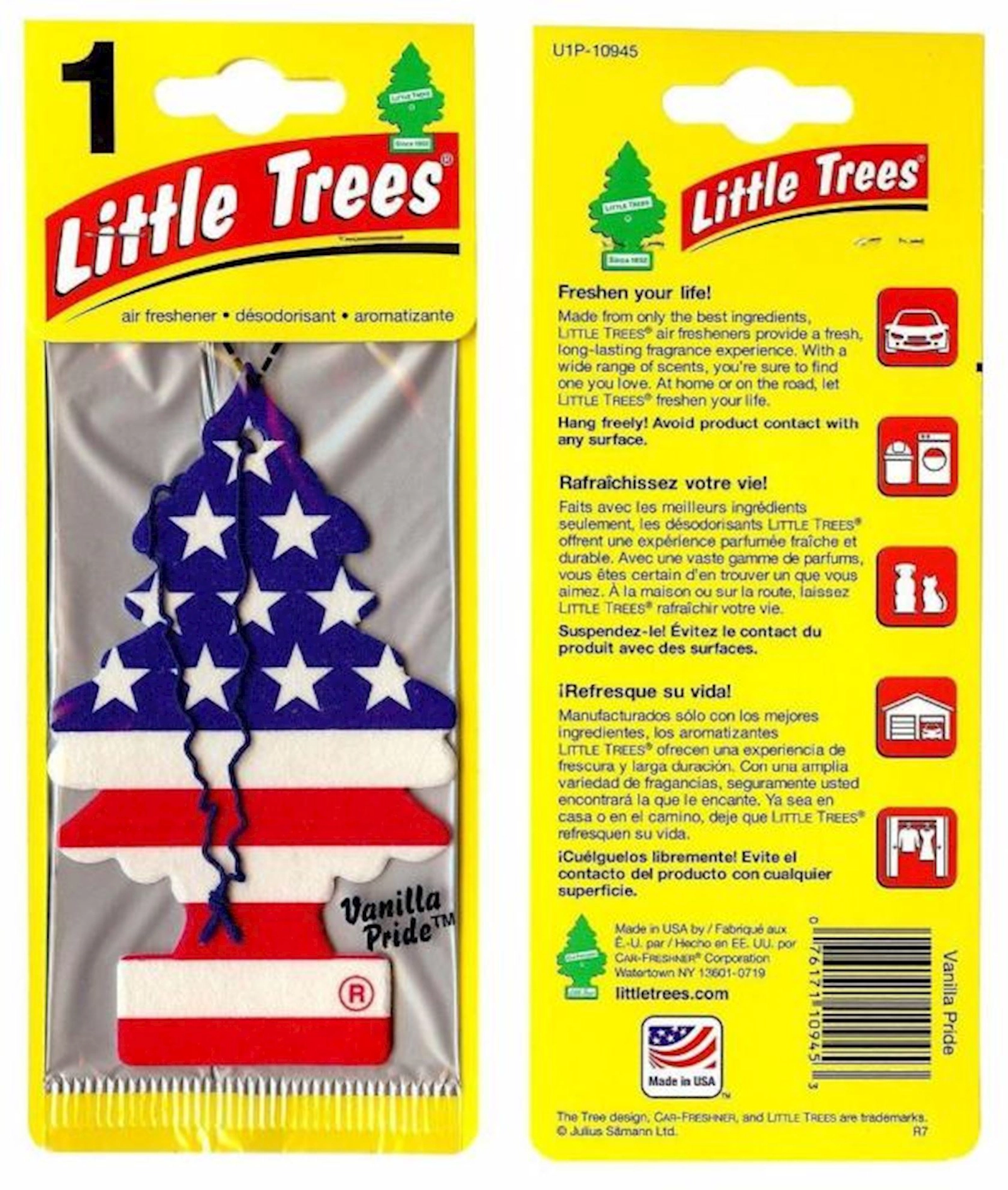 Avtomobil üçün aromatlaşdırıcı Little Trees America, 1 əd