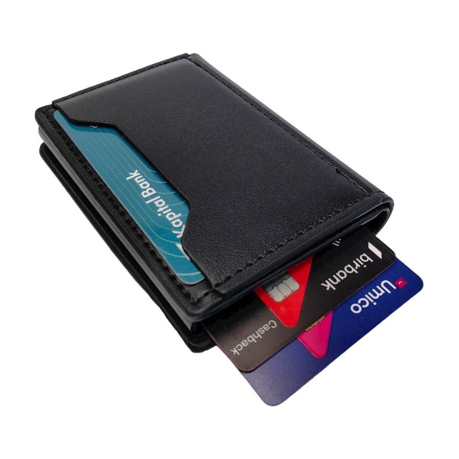 Kredit kart qabı WCo-PG6311 süni dəri/qara