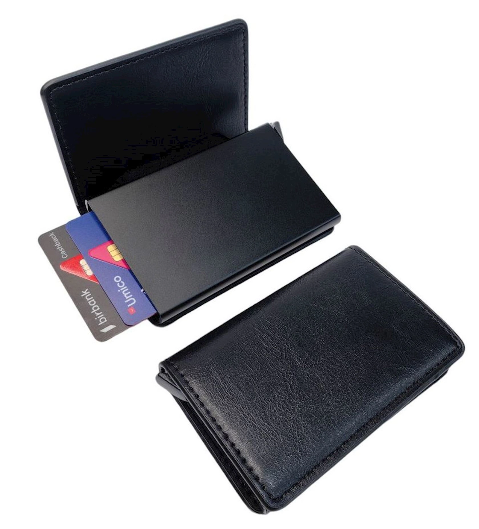 Kredit kart qabı WCo-PG5309 süni dəri/qara