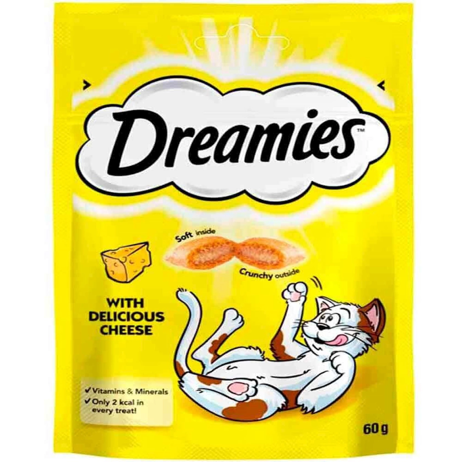Pişiklər üçün məzə Dreamies With Delicious Cheese, 60 q