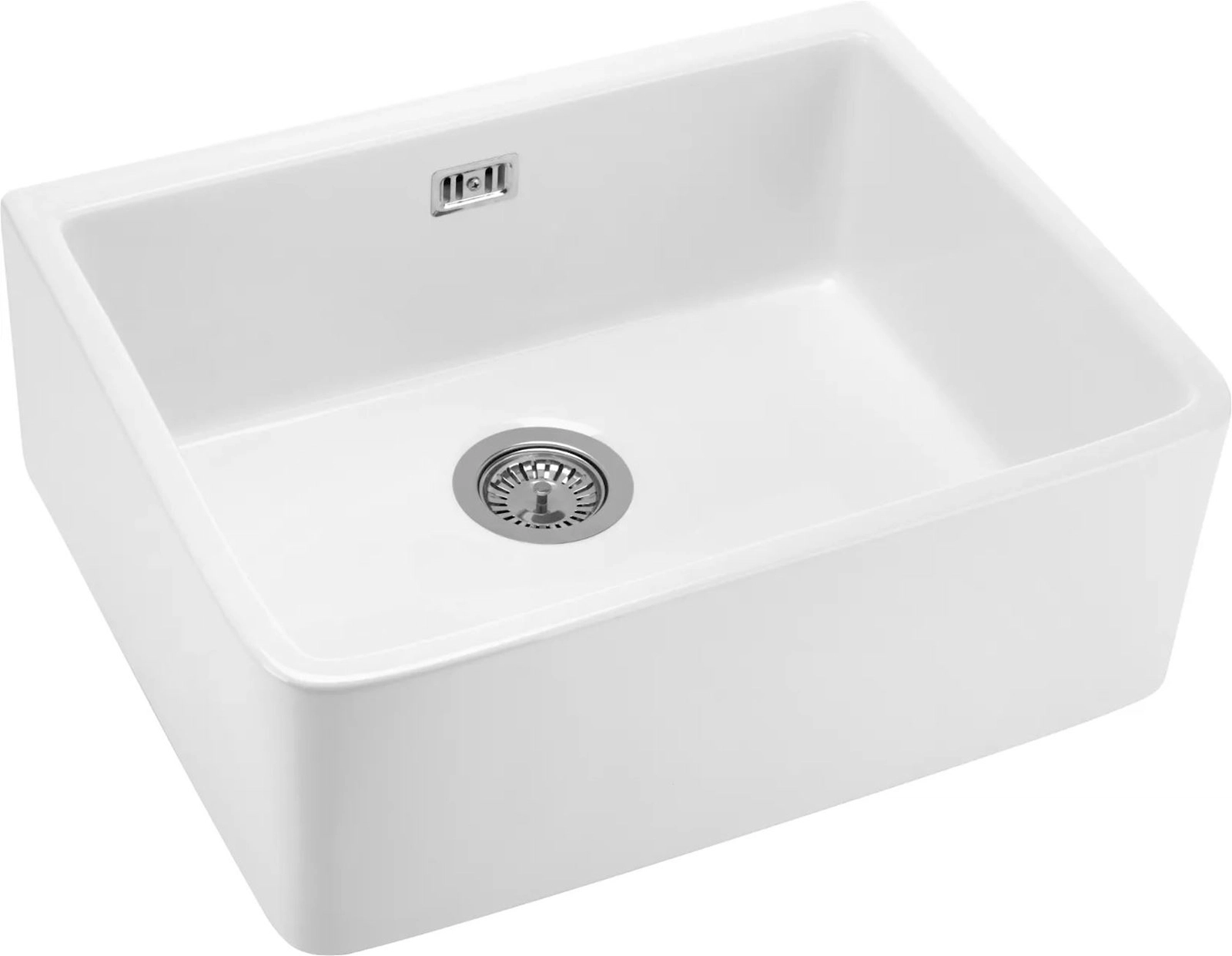 Mətbəx çanağı Deante Sabor ZCB610K, keramika, ağ, 47.5x59.5 sm