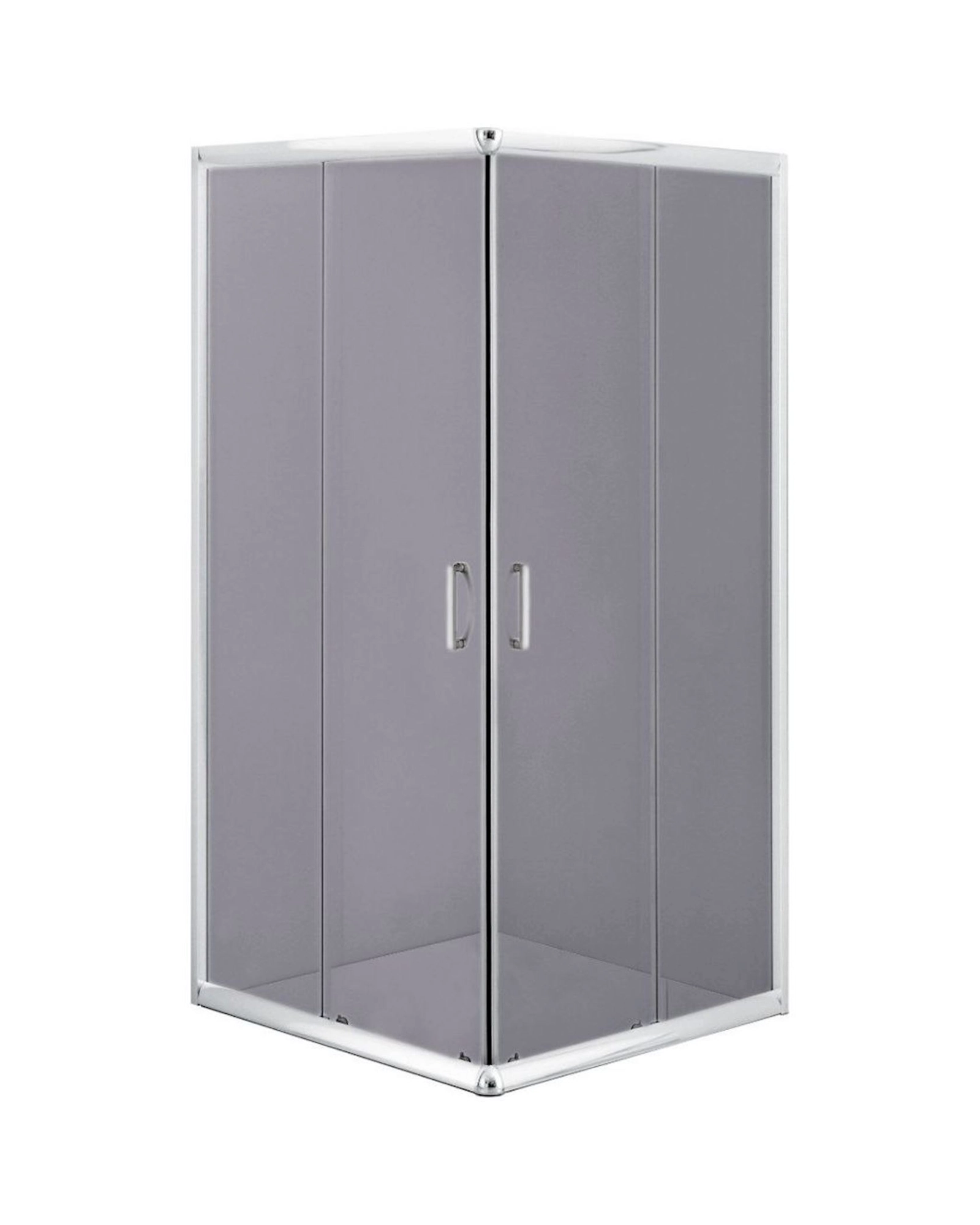 Duş kabini Deante Funkia 80x80x185 sm, kvadrat, bərkidilmiş şüşə, xrom/qrafit