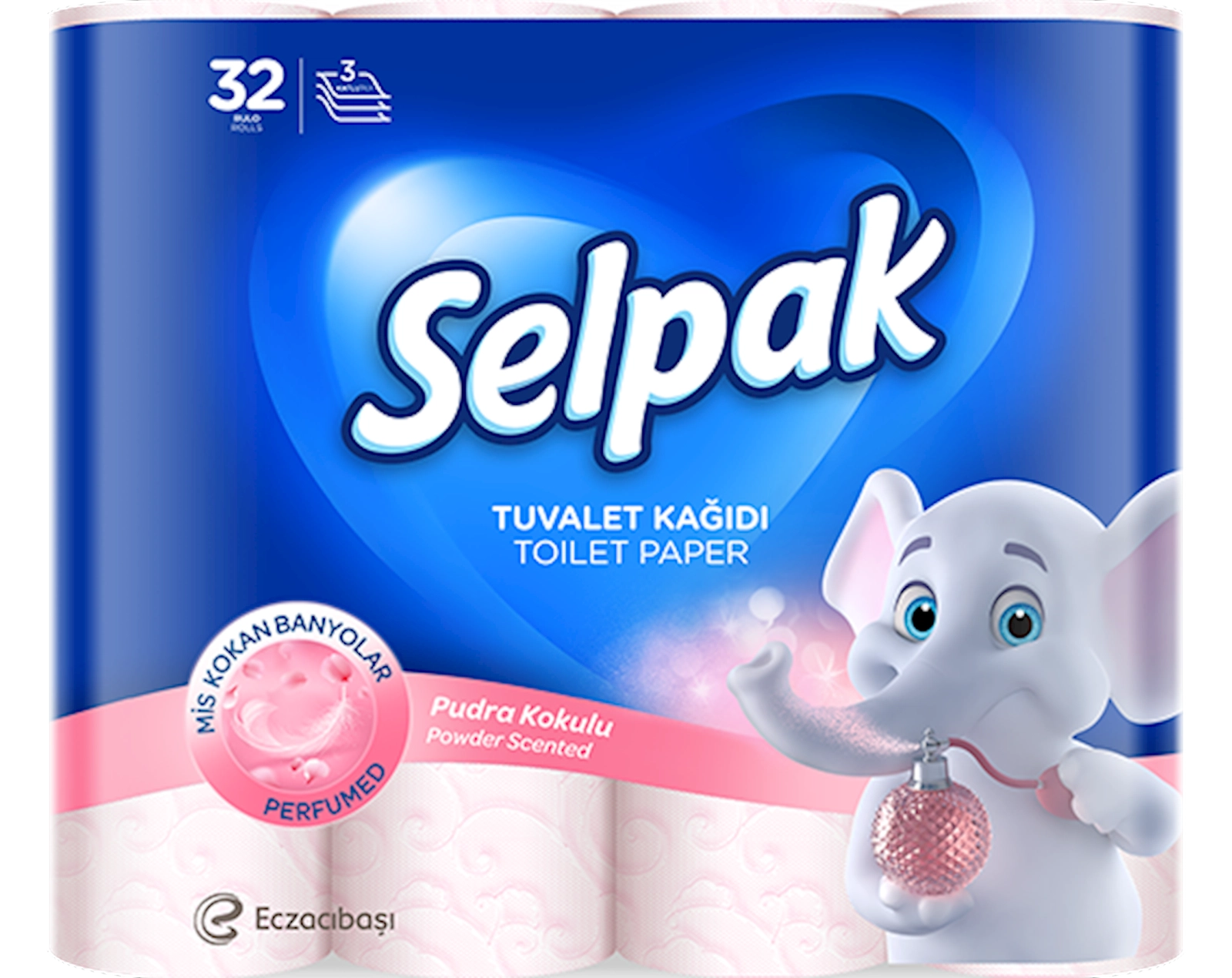 Tualet kağızı Selpak Perfumed Pudra, 32 rulon