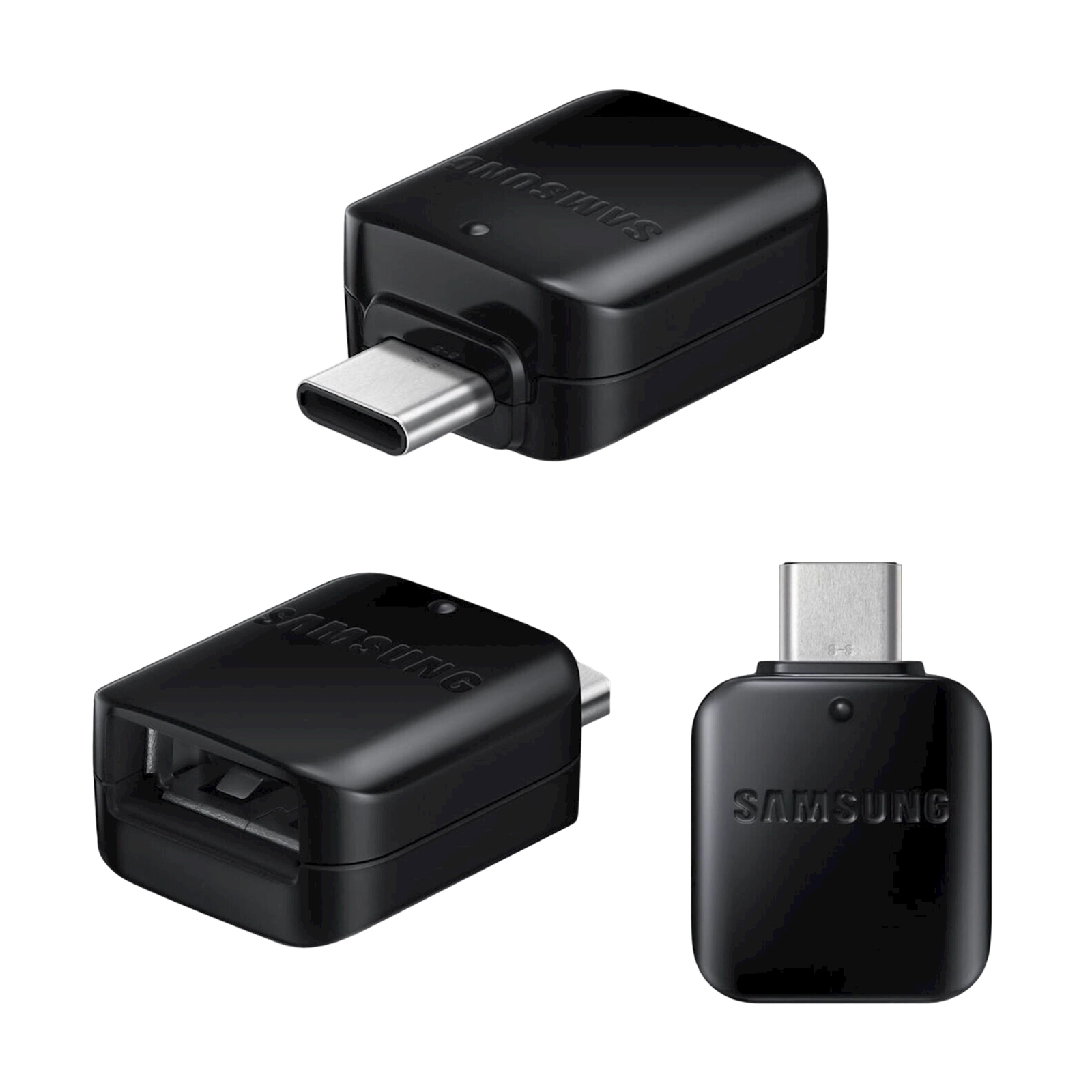 Ötürücü Samsung USB-C OTG Connector USB Type C to USB A Black