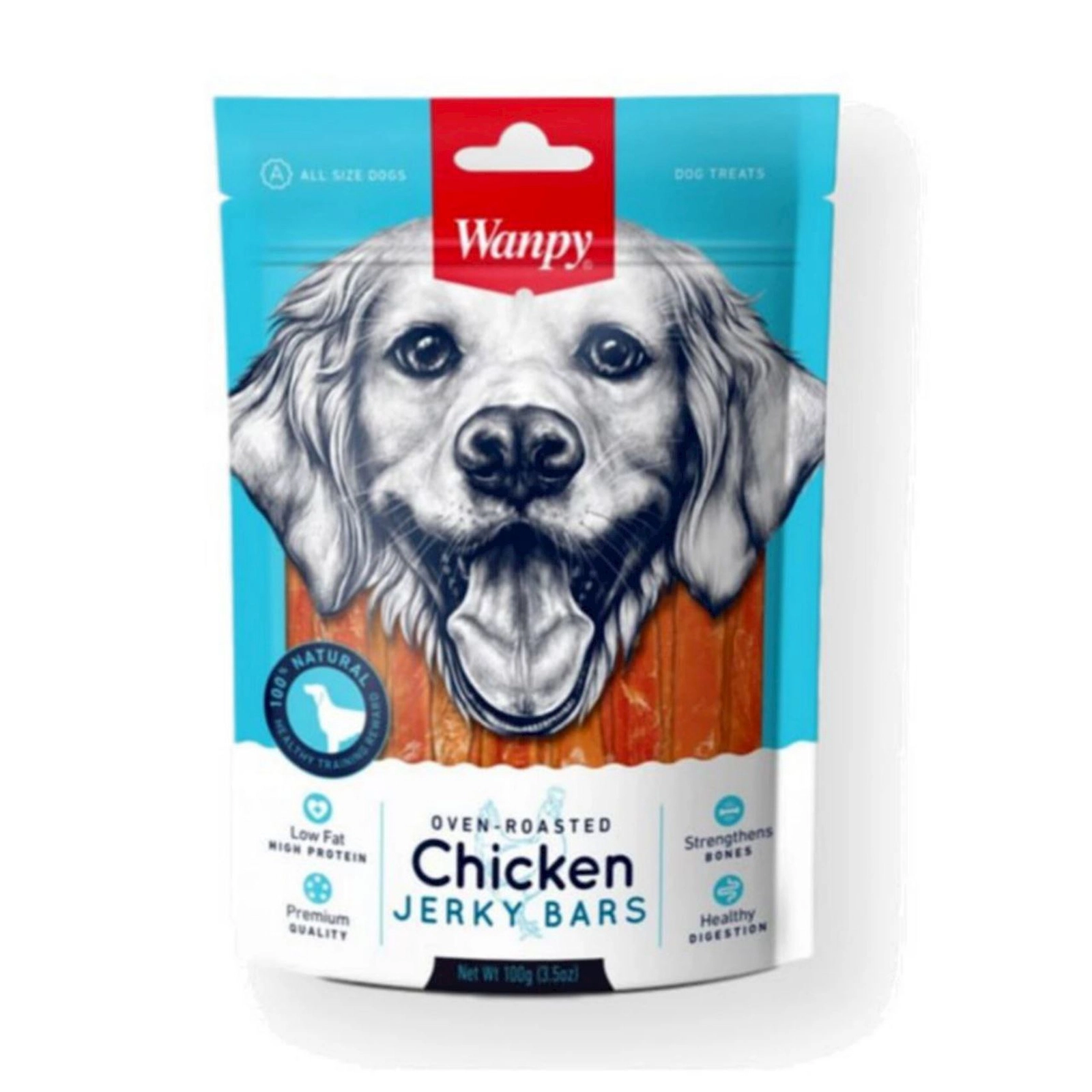 İtlər üçün məzə Wanpy Chicken Jerky Bars 100 q