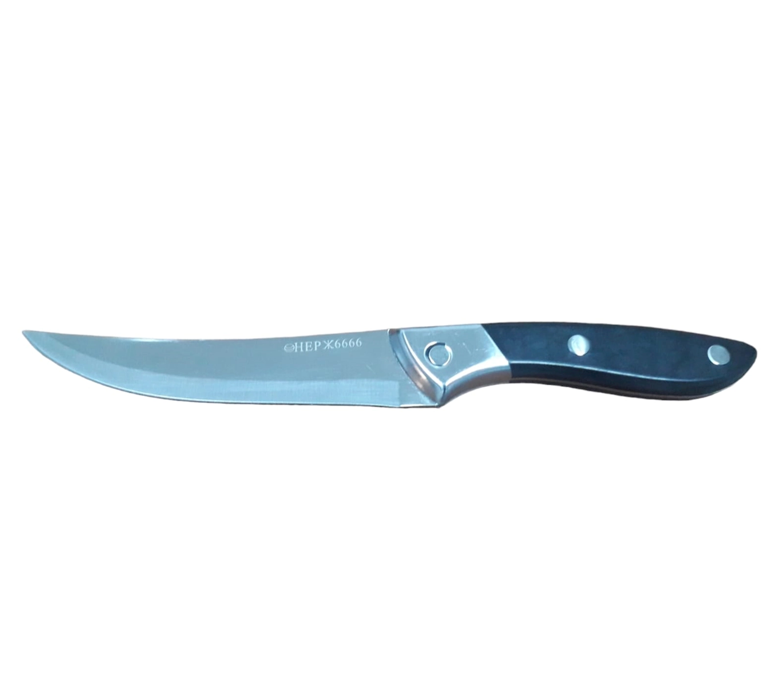 Mətbəx bıçağı K290-4D, 24 sm, tiyə 2.5 sm, metal, qara/gümüşü