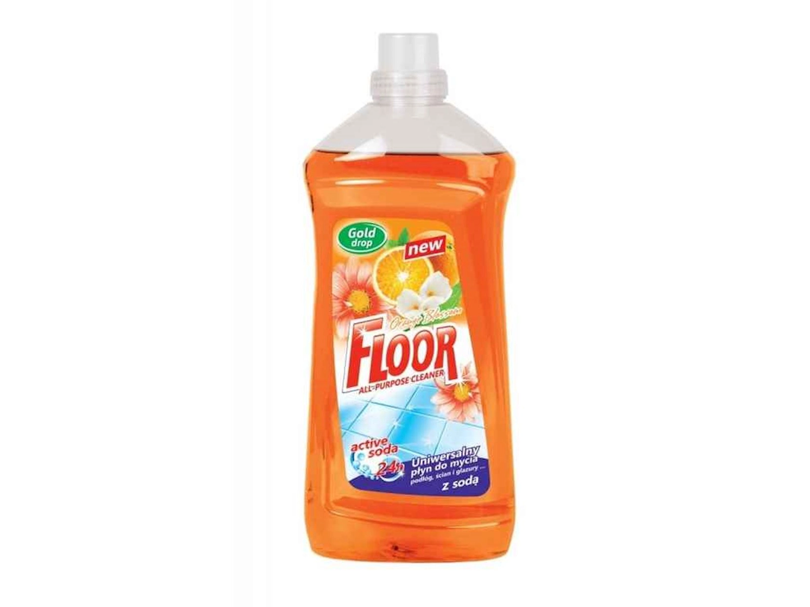 Döşəmələrin yuması üçün universal vasitə Gold Drop Orange Blossom, 1.5 l