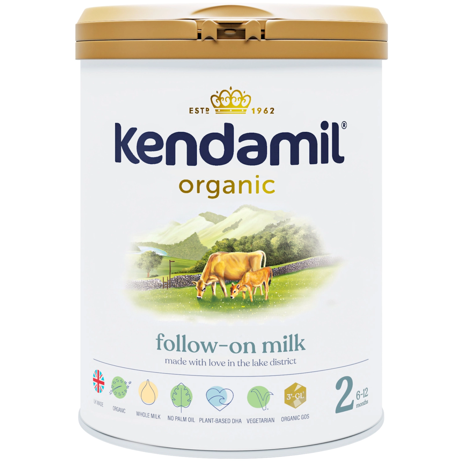 Quru südlü qatışıq Kendamil Organic 2, 6 aydan, 800 q