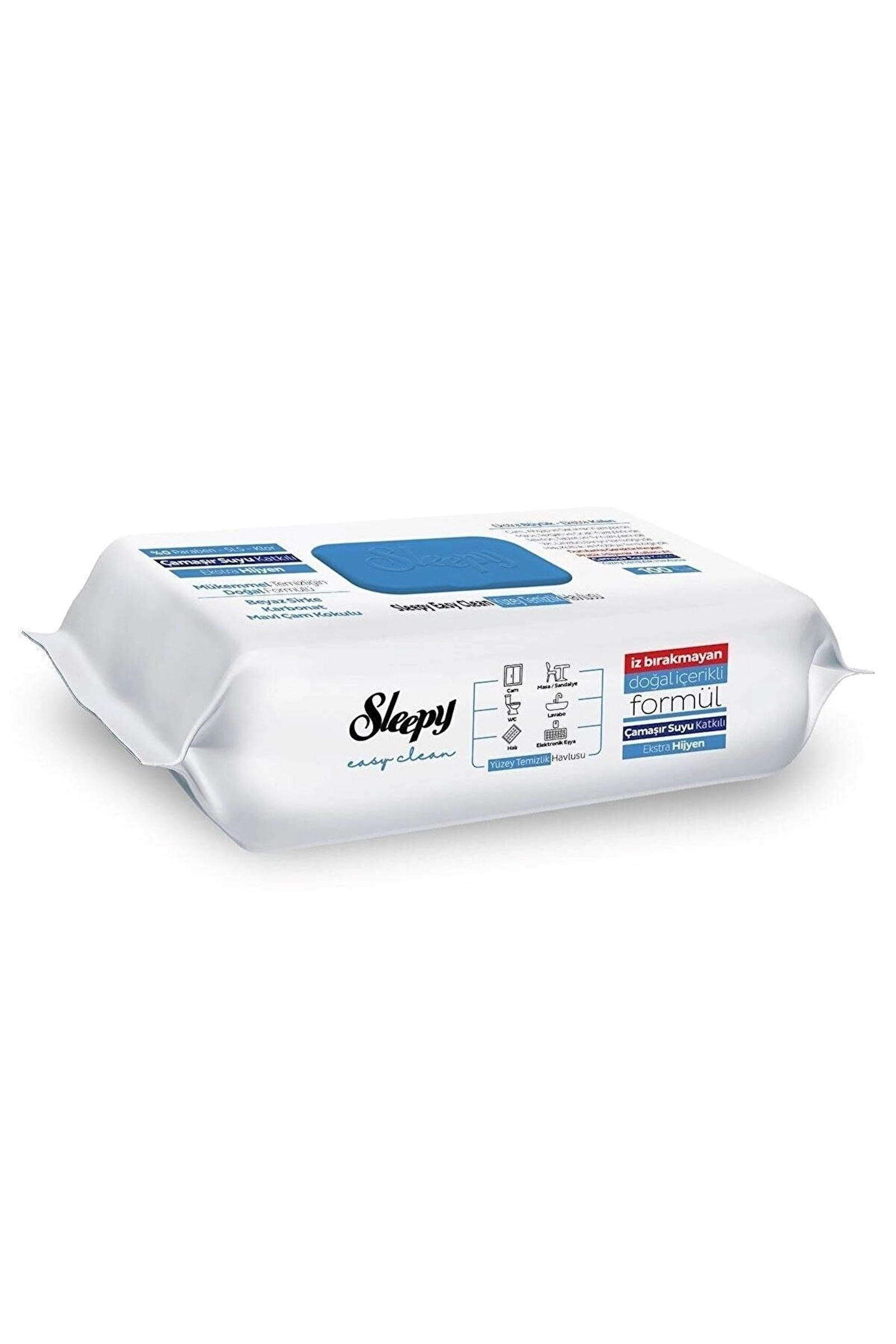 Səth təmizləyici nəm salfetlər Sleepy Easy Clean, 100 əd