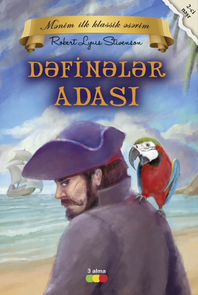 Kitab Dəfinələr adasi, müəllif Robert Lyuis Stivenson