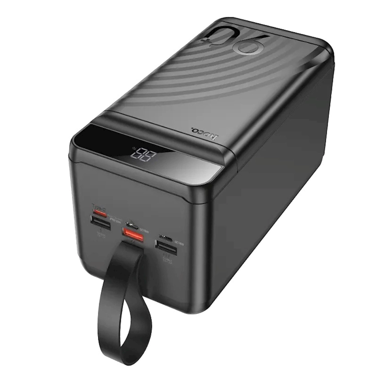 Xarici akkumlyator Hoco J123D Element 90000 mAh Black