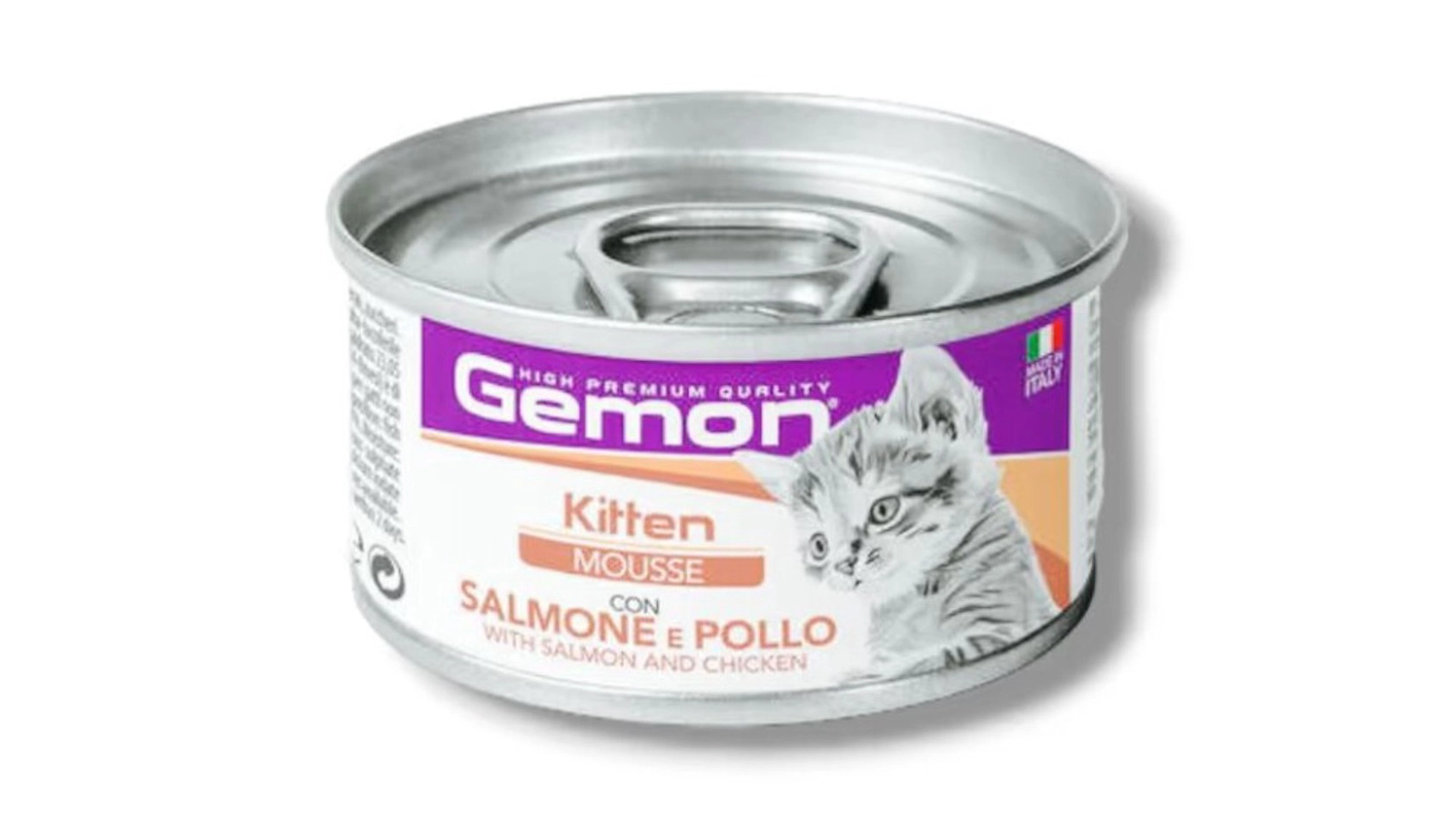 Konserv Gemon Kitten Mousse pişik balaları üçün, qızılbalıq və toyuq ilə, 85 q