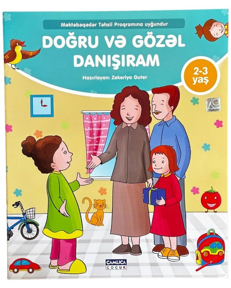 Kitab Doğru və gözəl danışıram 2-3 yaş