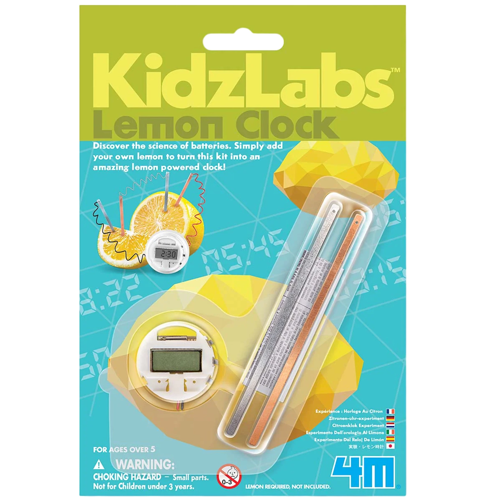 Tədqiqat dəsti KidzLabs 4M Lemon Clock 00-03306
