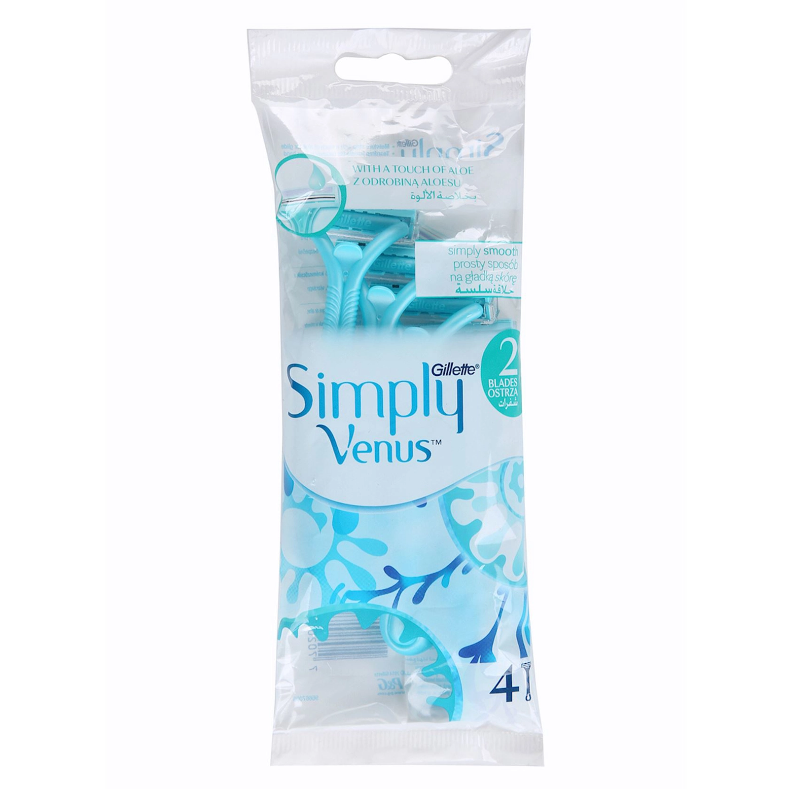 Birdəfəlik ülgüclər dəsti Venus Gillette Simply 2, 4 əd
