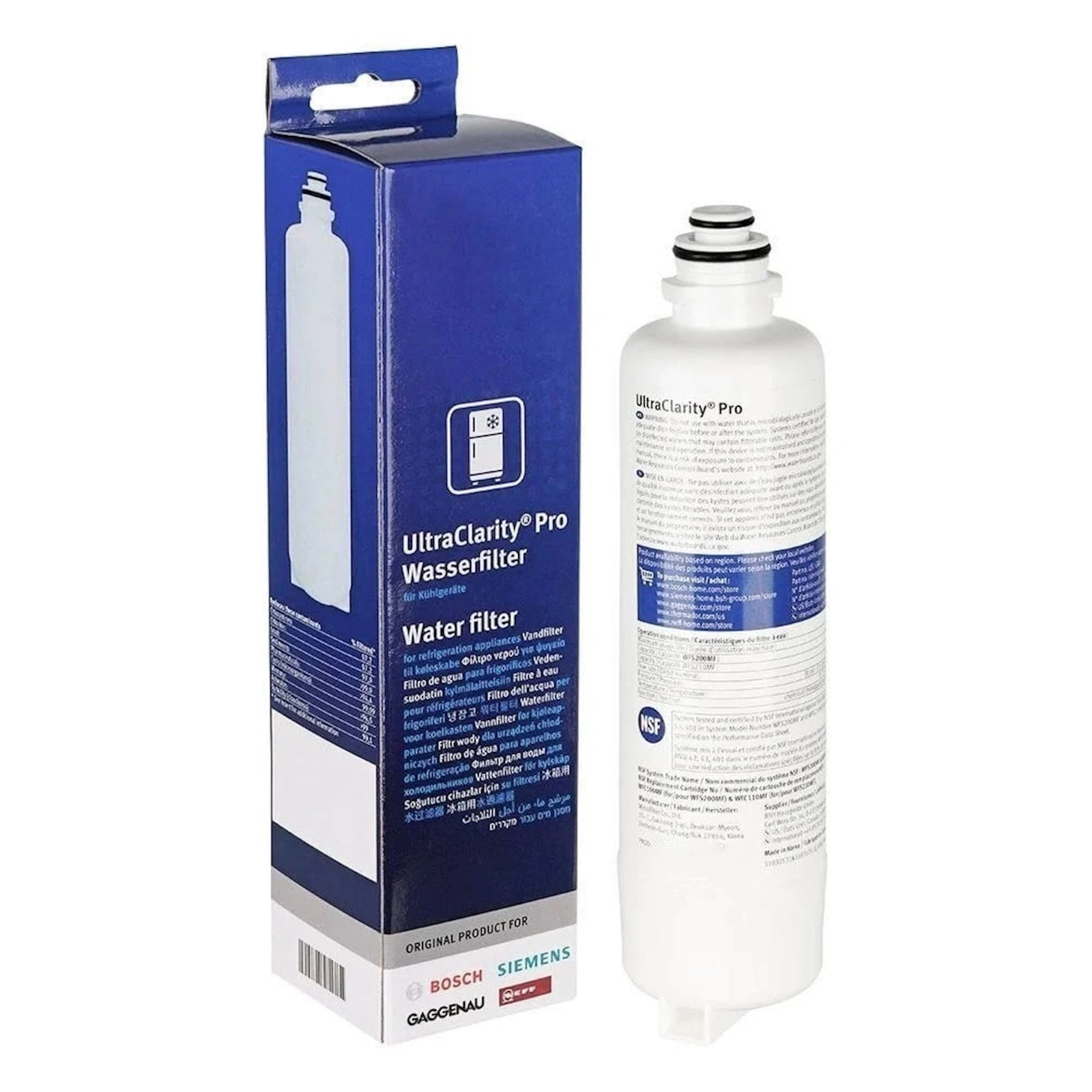 Soyuducu və dondurucu üçün su filtri Bosch UltraClarityPro