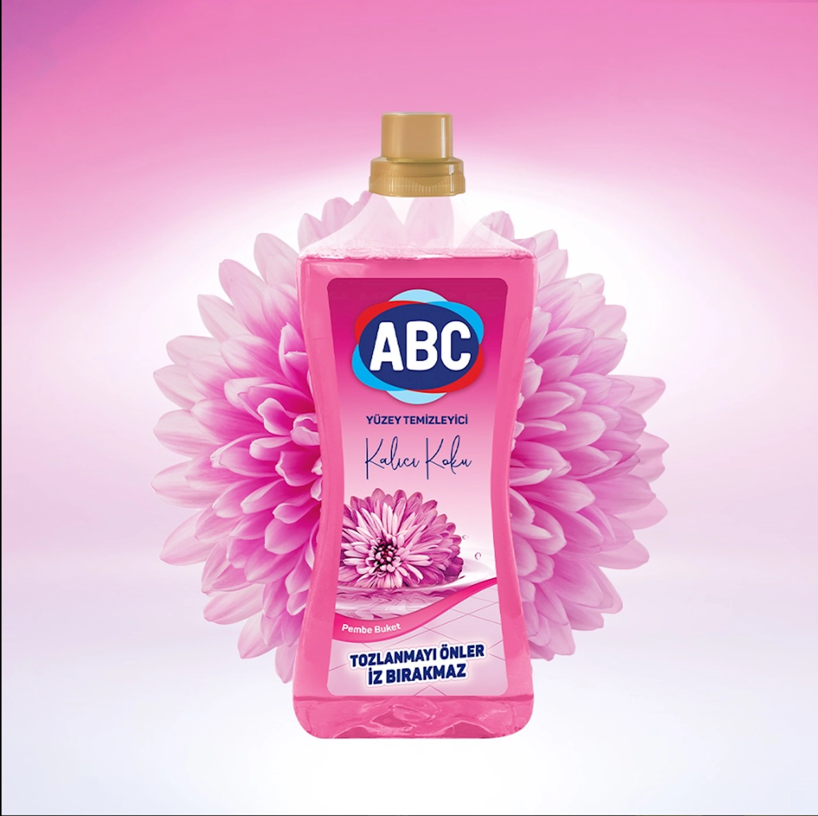 Döşəmə yuma üçün vasitə ABC Çəhrayı buket, 2.5 l