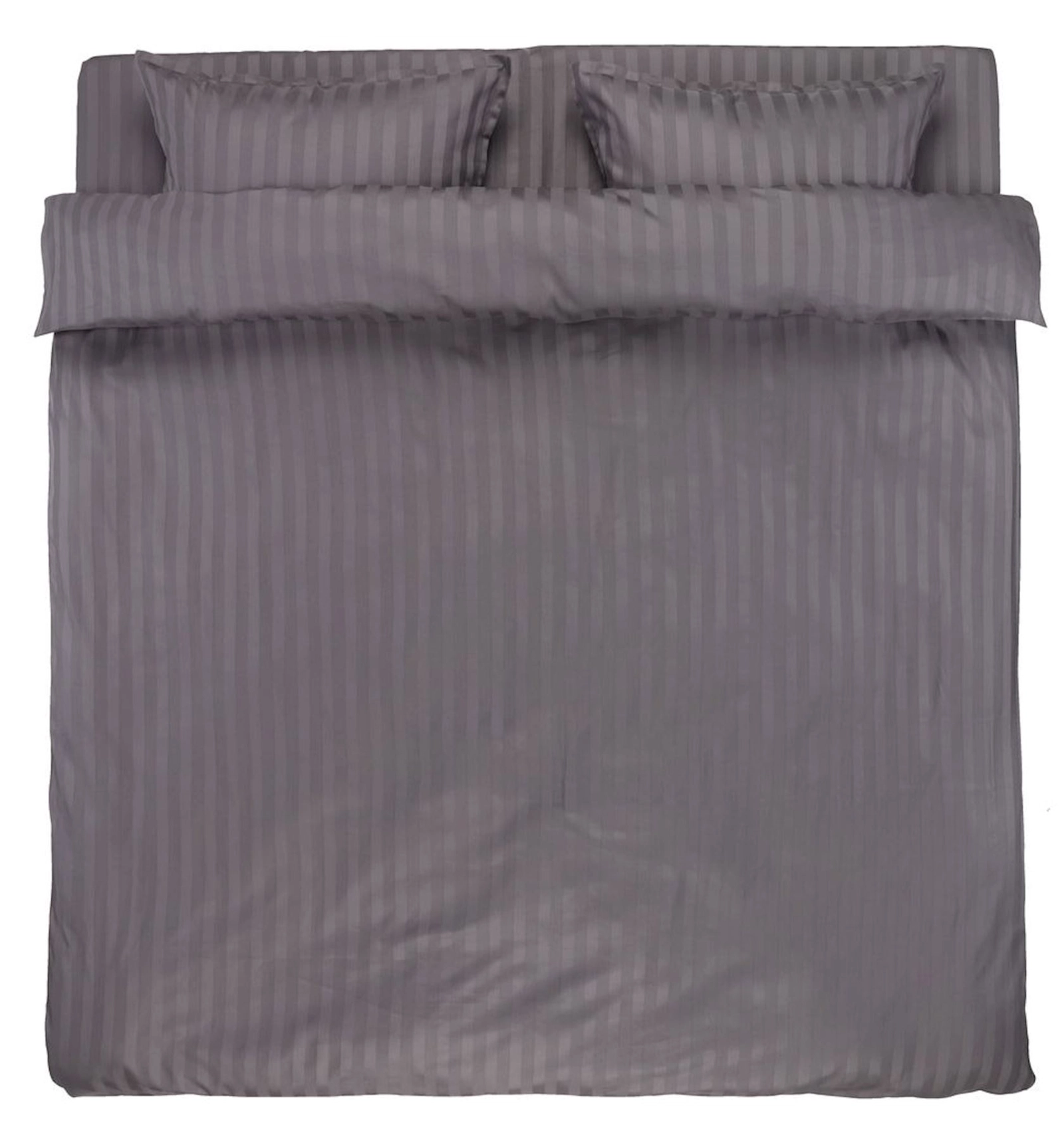 Yataq dəsti JYSK NELL, yorğan üzü 200x220 sm, mələfə 240x260 sm, 2 yastıq üzü 50x70/75 sm, ikinəfərlik, pambıq/satin, boz