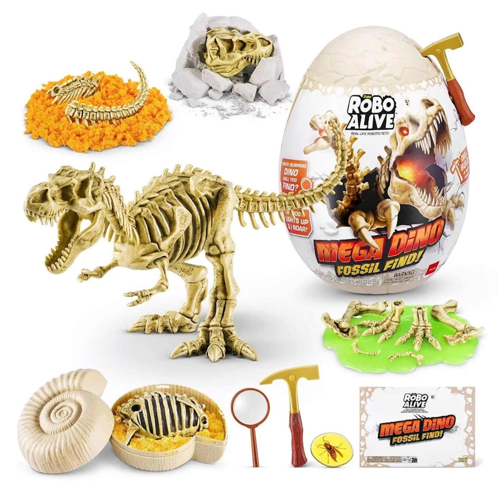 Tədqiqat dəsti Zuru Robo Alive Mega Dino Fossil Find 71102, məhsul çeşiddə