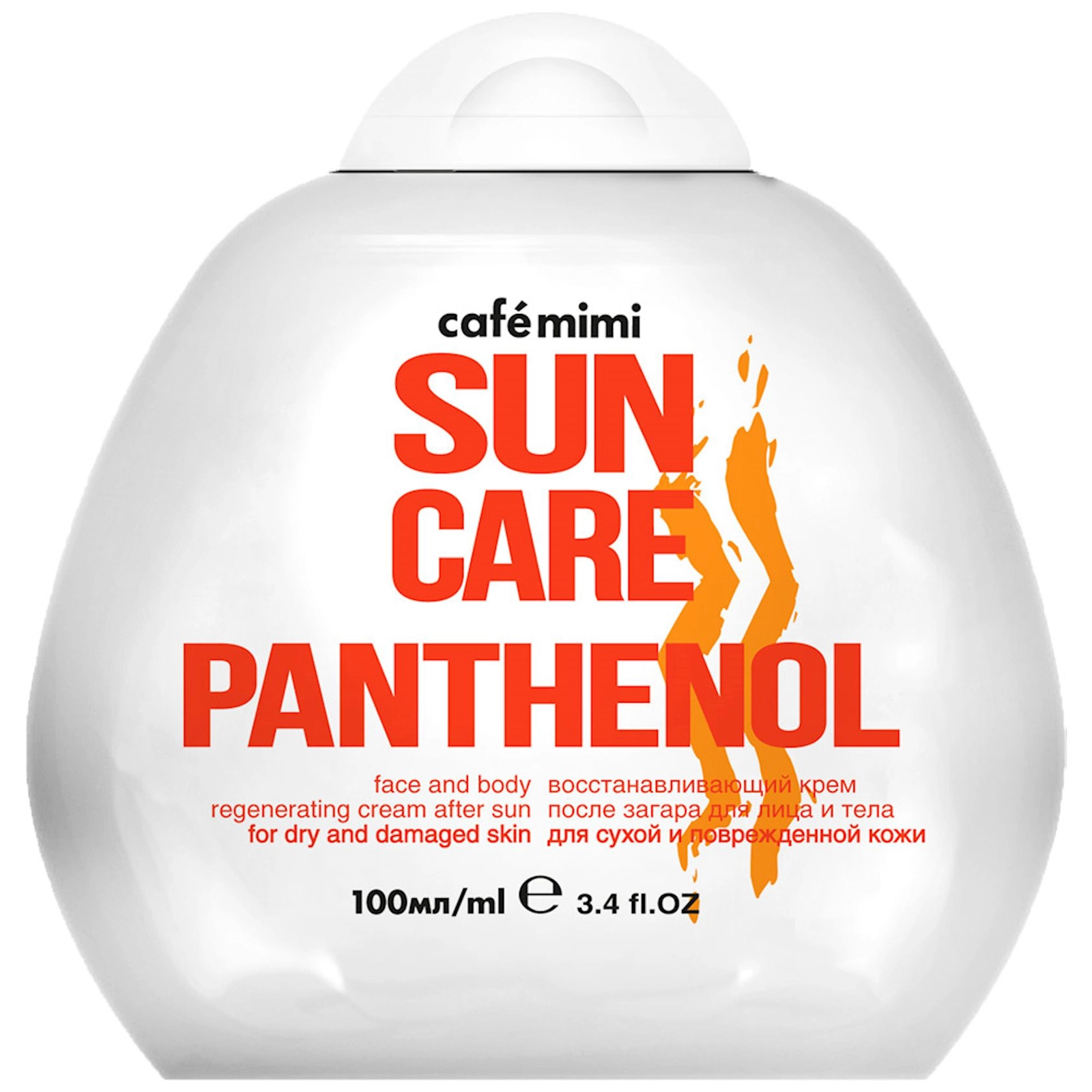 Qaralmadan sonra bərpaedici krem Cafe Miami Sun Care Panthenol 100 ml