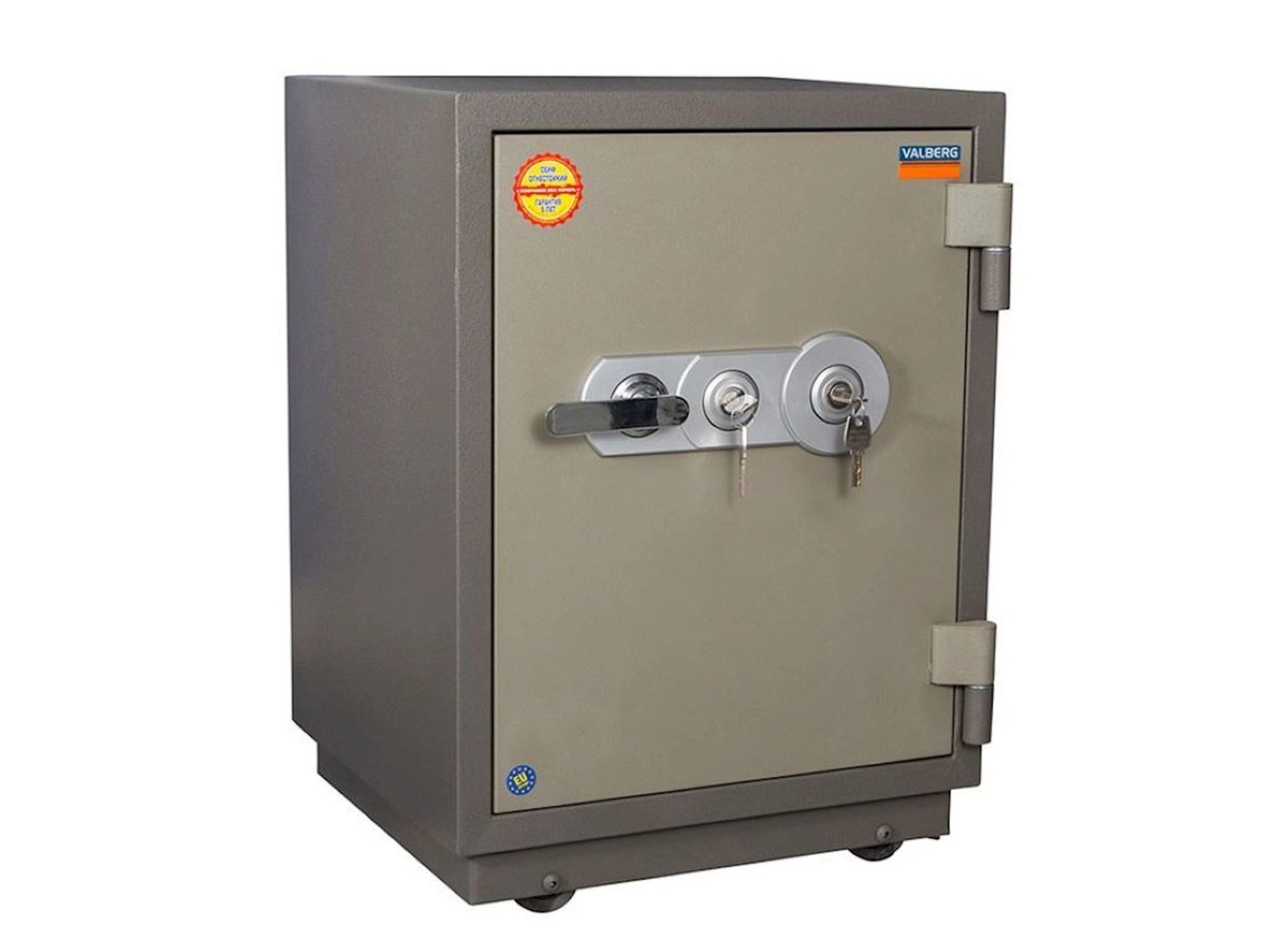 Ofis seyfi Valberg FRS 66 T, açarlı, boz