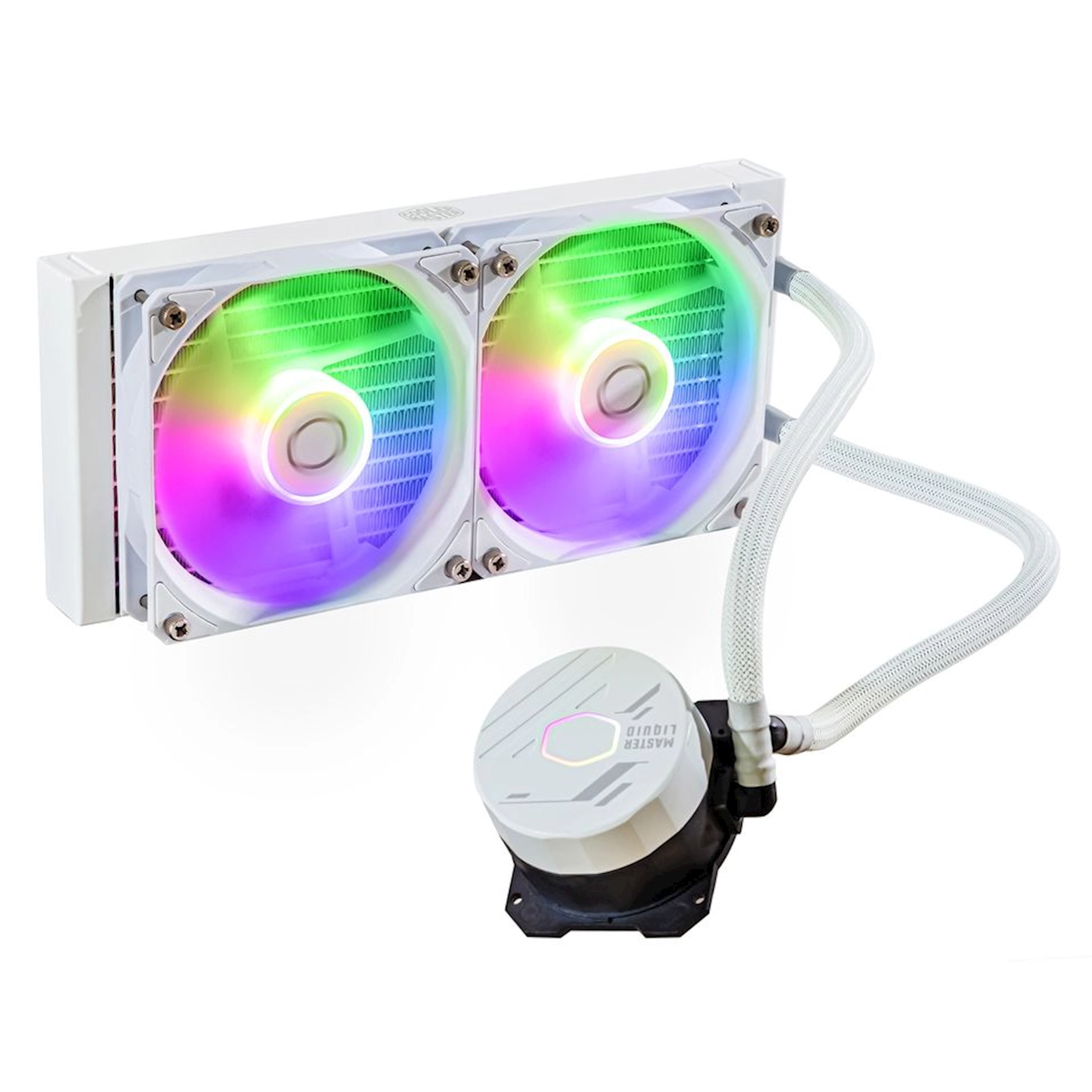 Su soyutma sistemi prosessor üçün Cooler Master MasterLiquid 240L CORE ARGB White (MLW-D24M-A18PZ-RW)