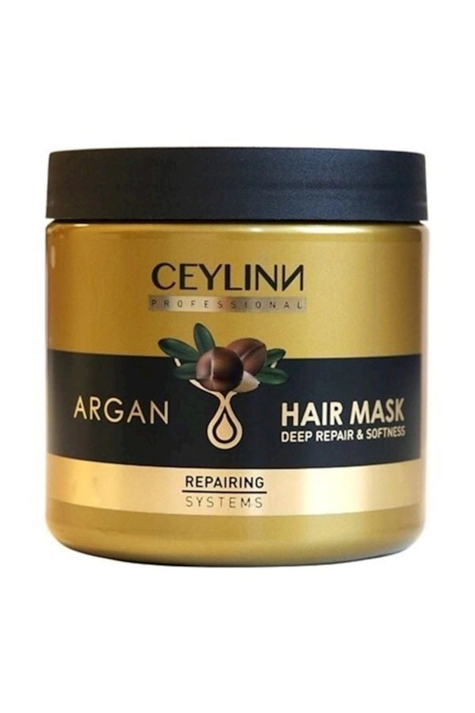 Saç üçün maska Ceylinn Argan Repairing Systems 500 ml