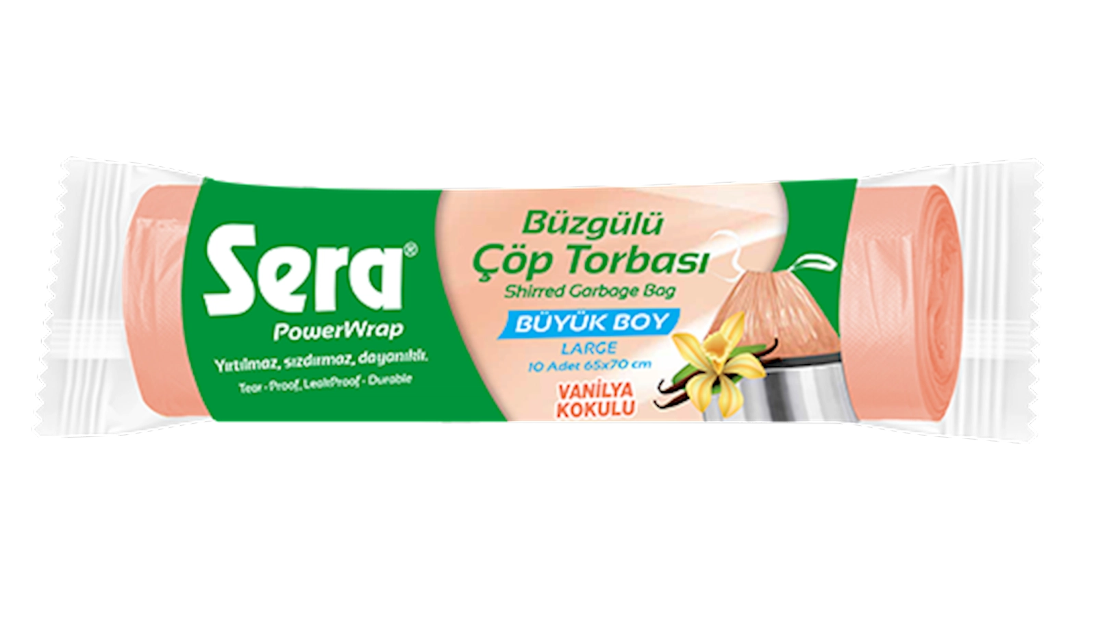 Zibil torbası Sera 9706 bağlayıcı ilə, vanil ətri ilə, 10 əd